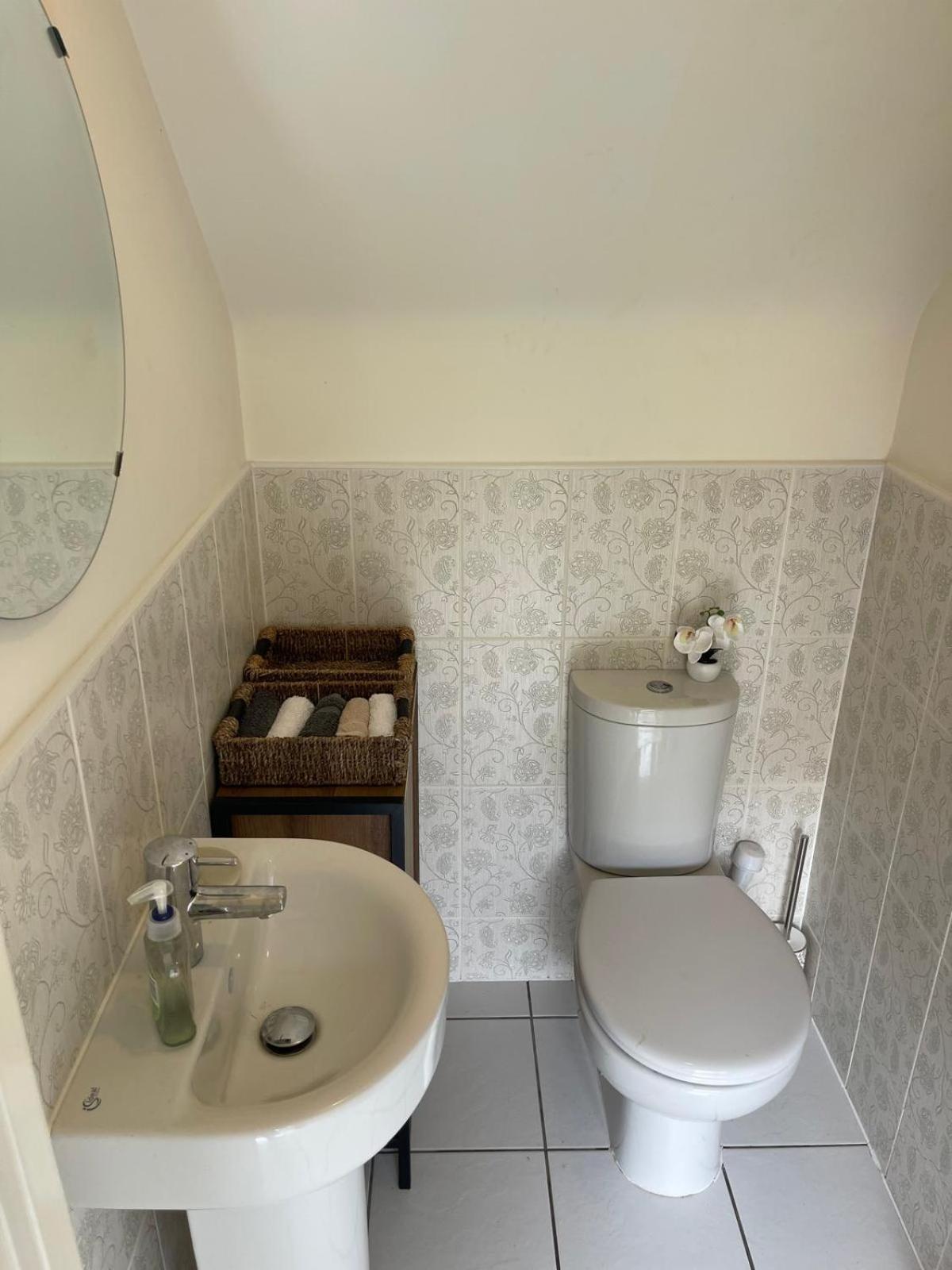 Detached family house with private garden.