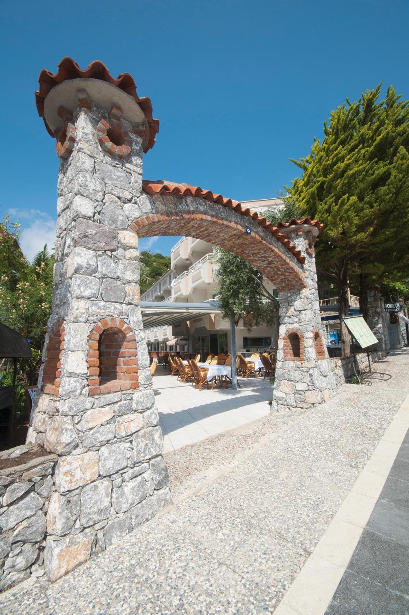 outdoor BBQ area