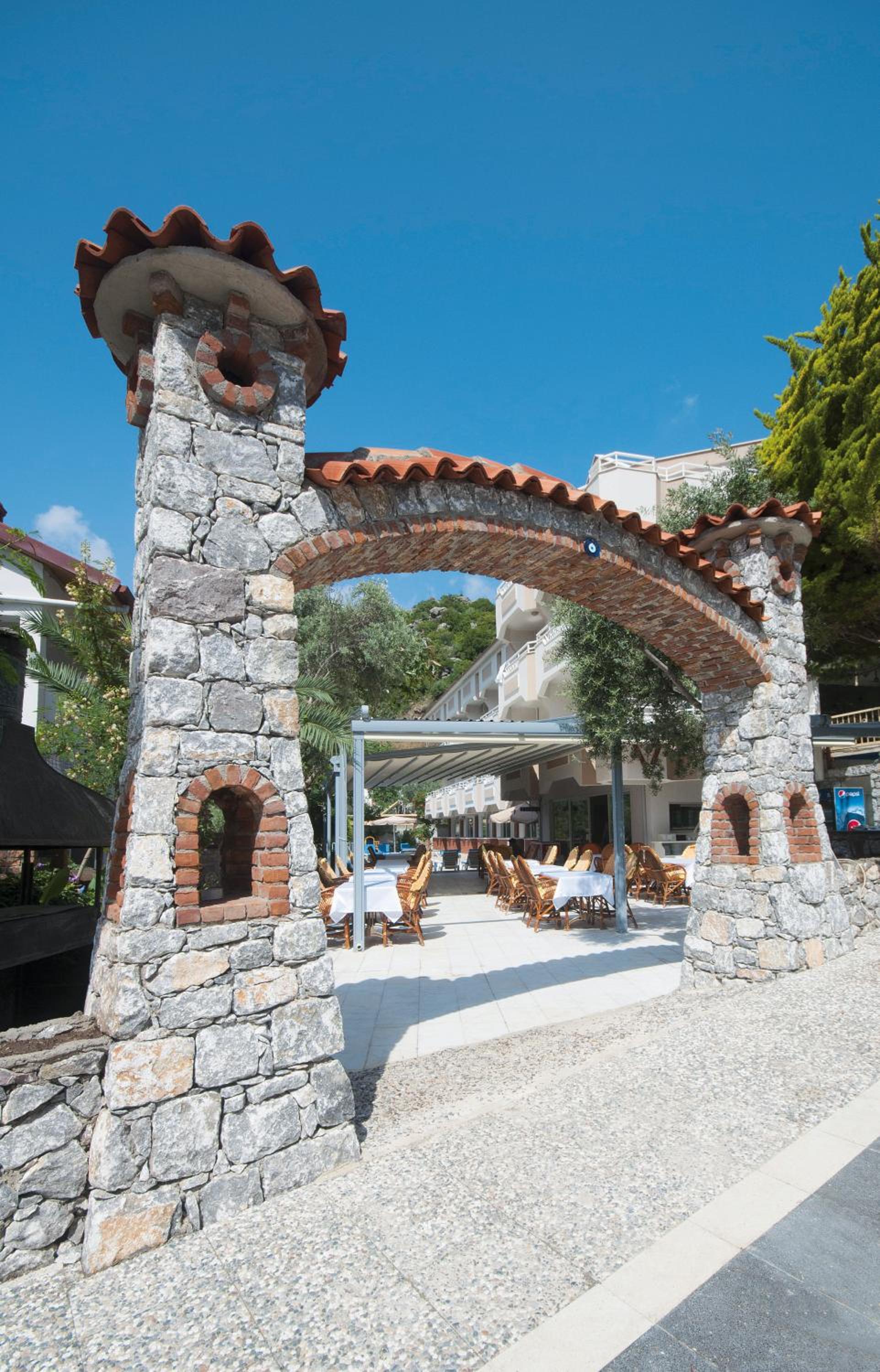 outdoor BBQ area
