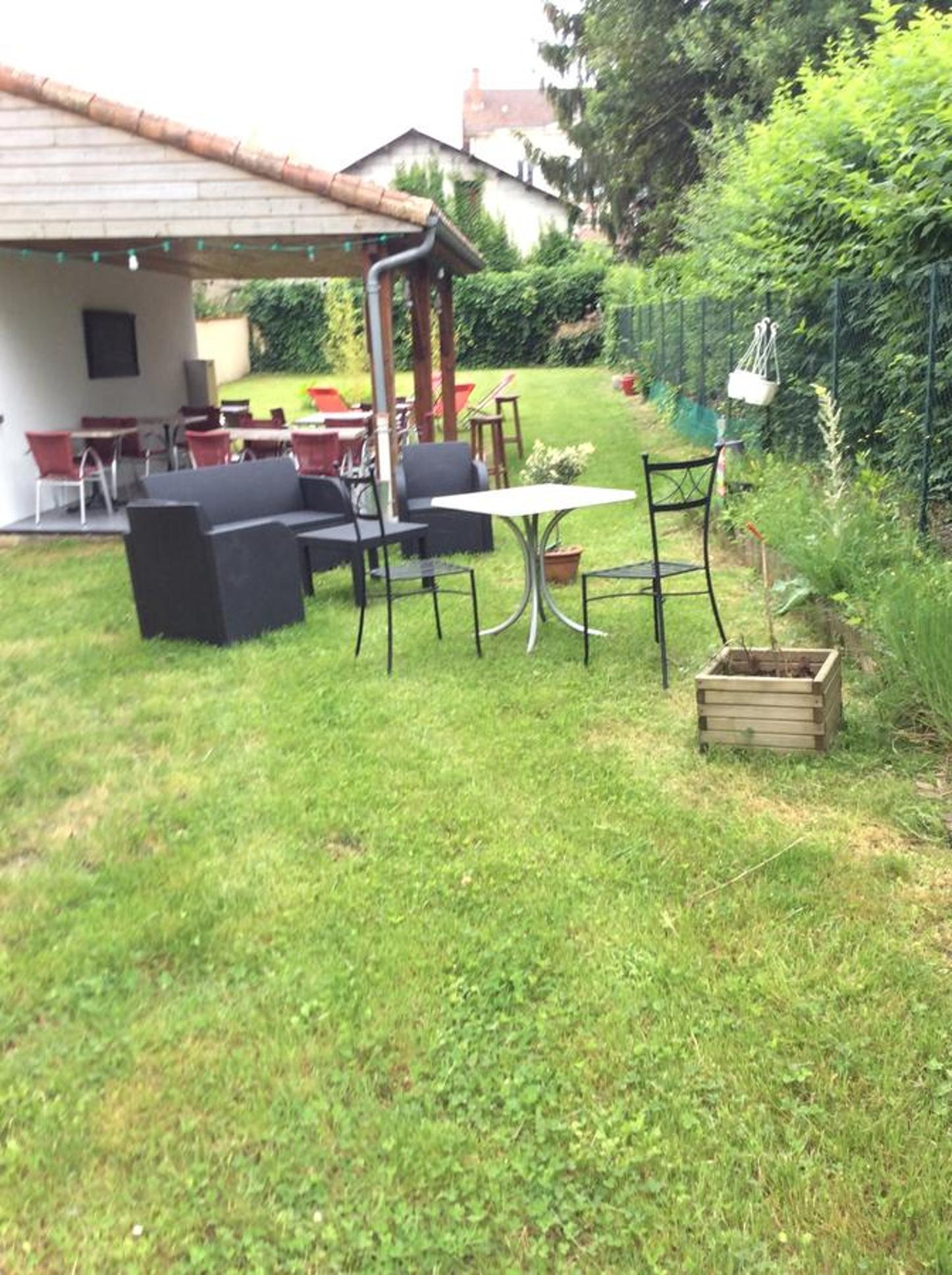 outdoor BBQ area