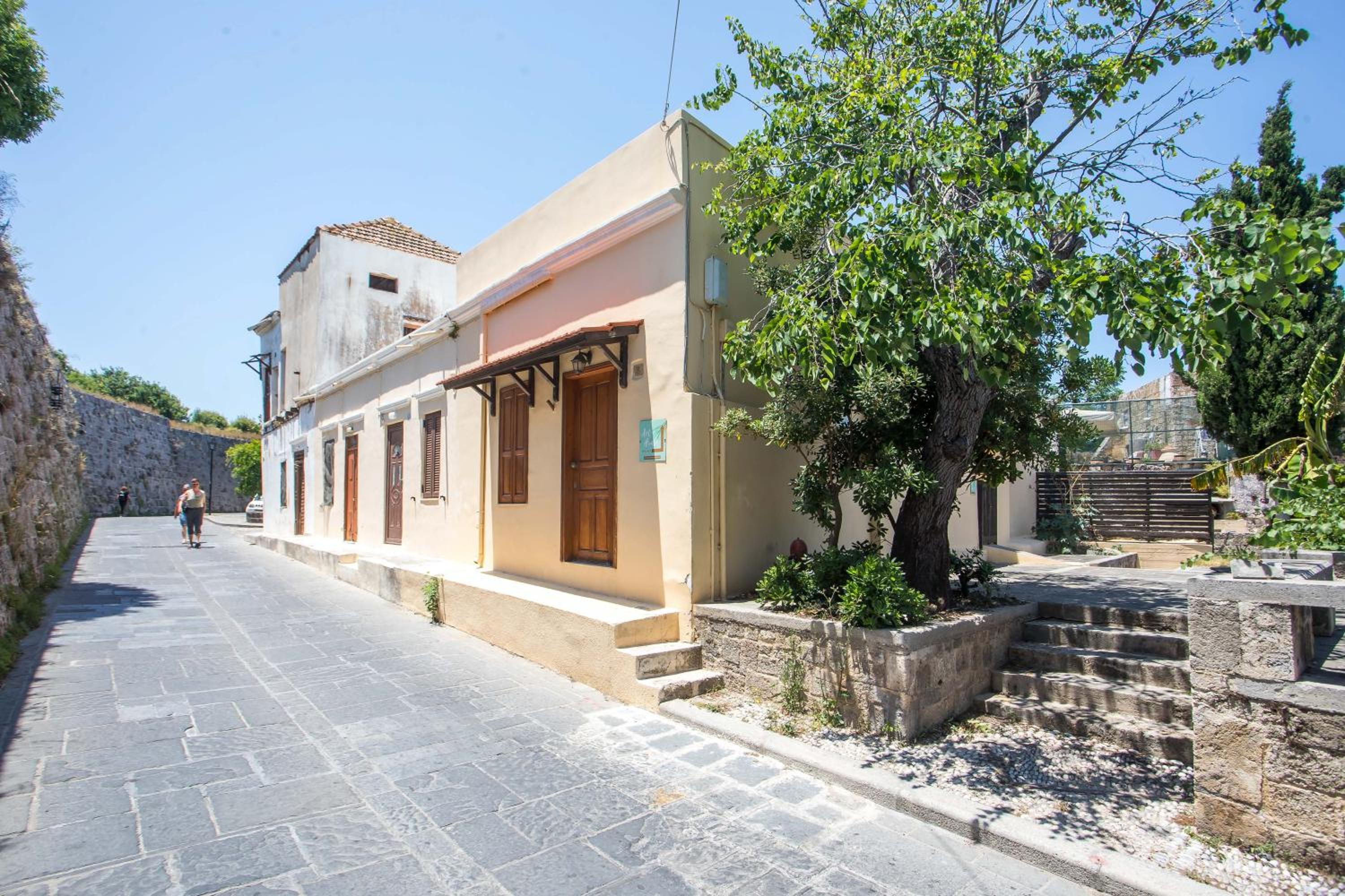 Art Houses Medieval Town Rhodes