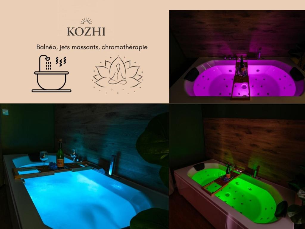 Suite Kozhi - Balnéo privative, Billard, Vidéoprojecteur - Proche Lorient