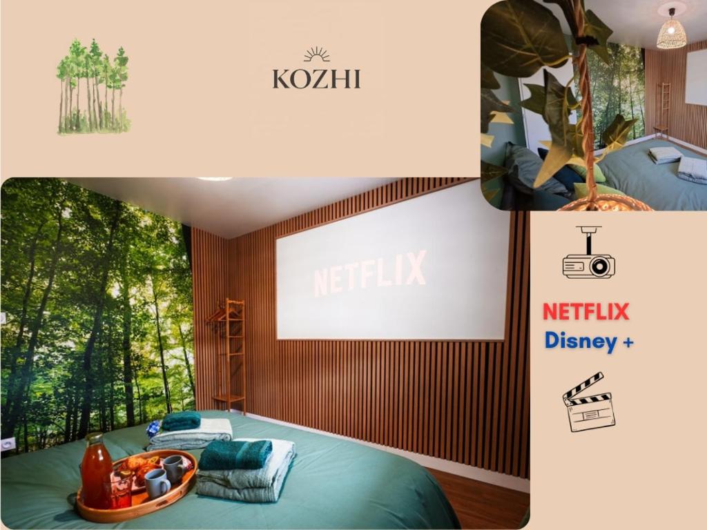 Suite Kozhi - Balnéo privative, Billard, Vidéoprojecteur - Proche Lorient