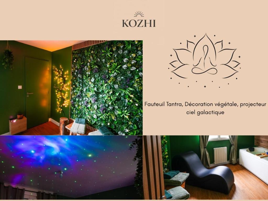 Suite Kozhi - Balnéo privative, Billard, Vidéoprojecteur - Proche Lorient