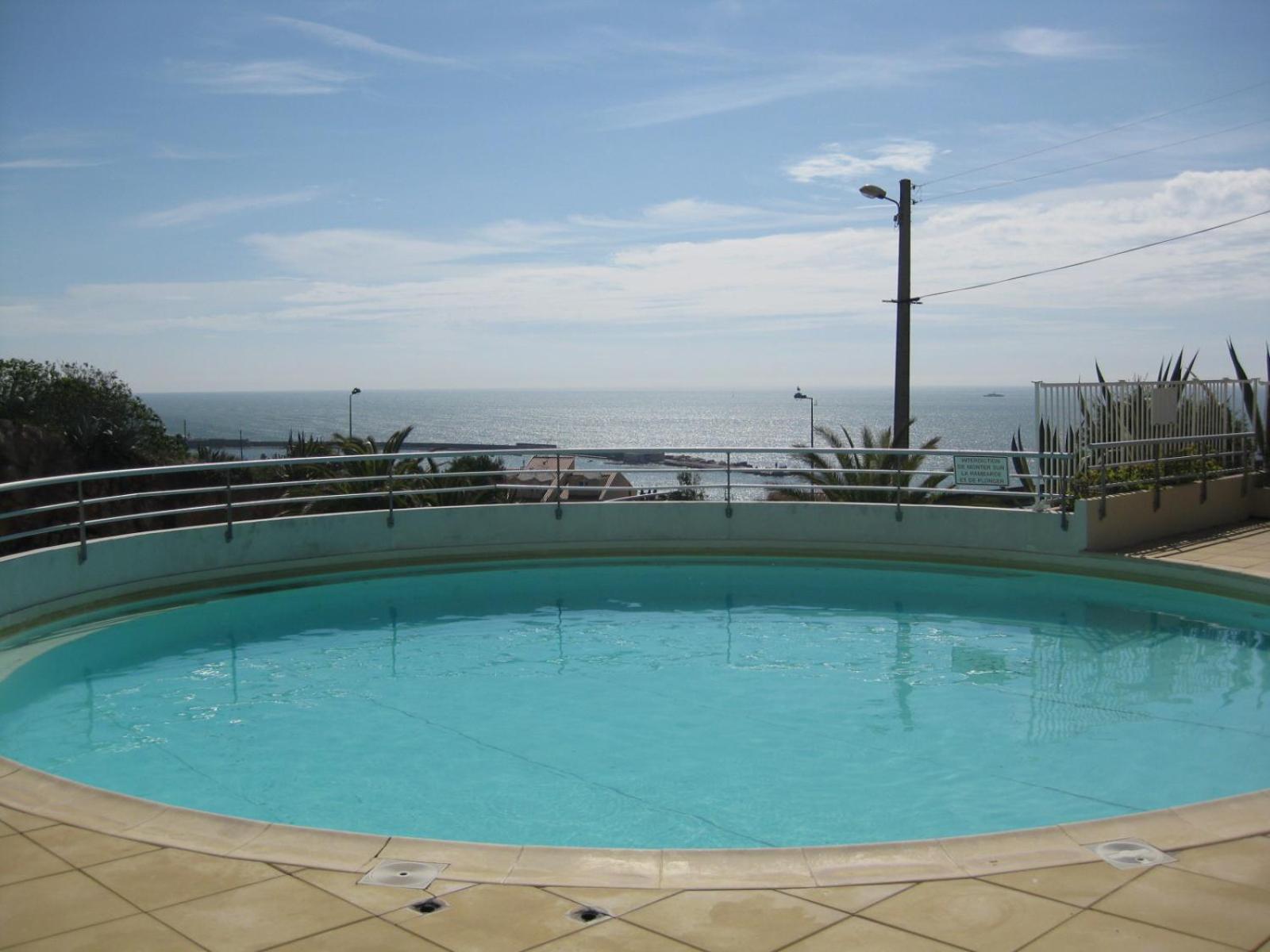 Sète - vue mer imprenable, piscine, calme photo 2