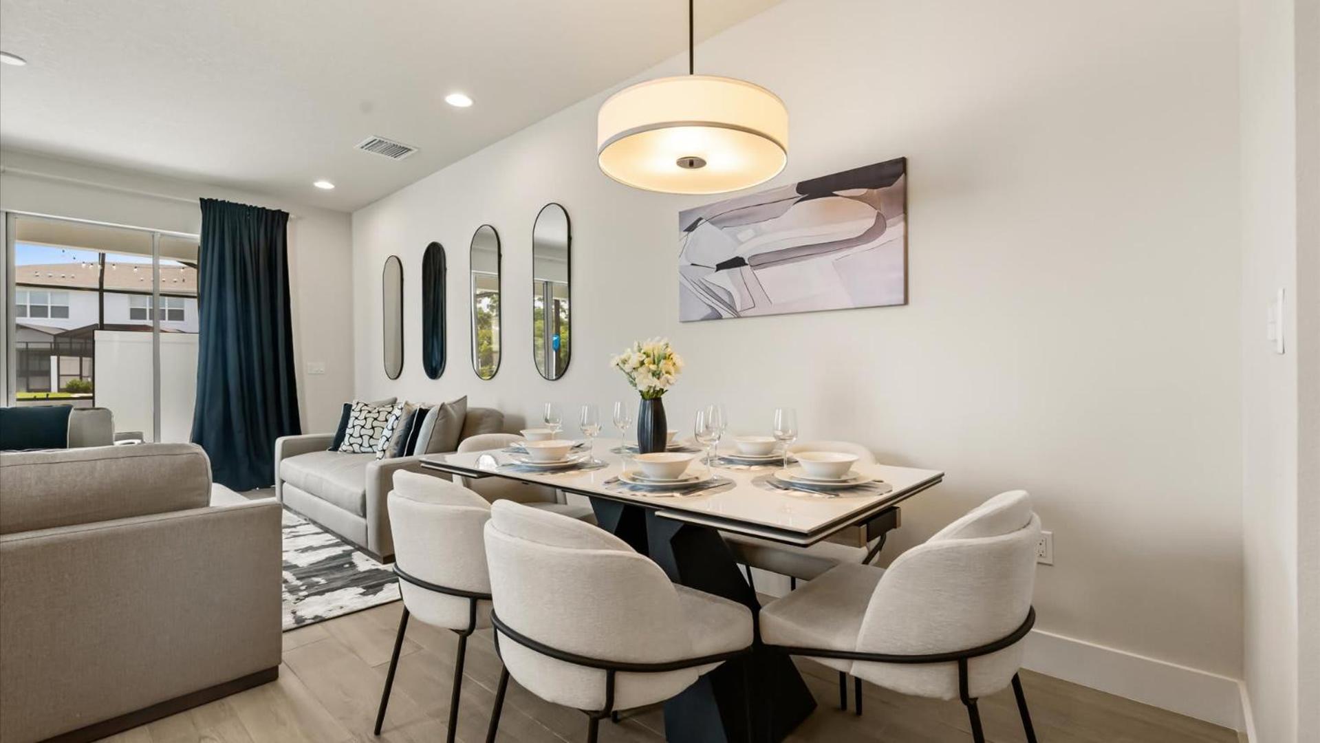 Contemporary 4BR Townhome with Pool & Themed Rooms