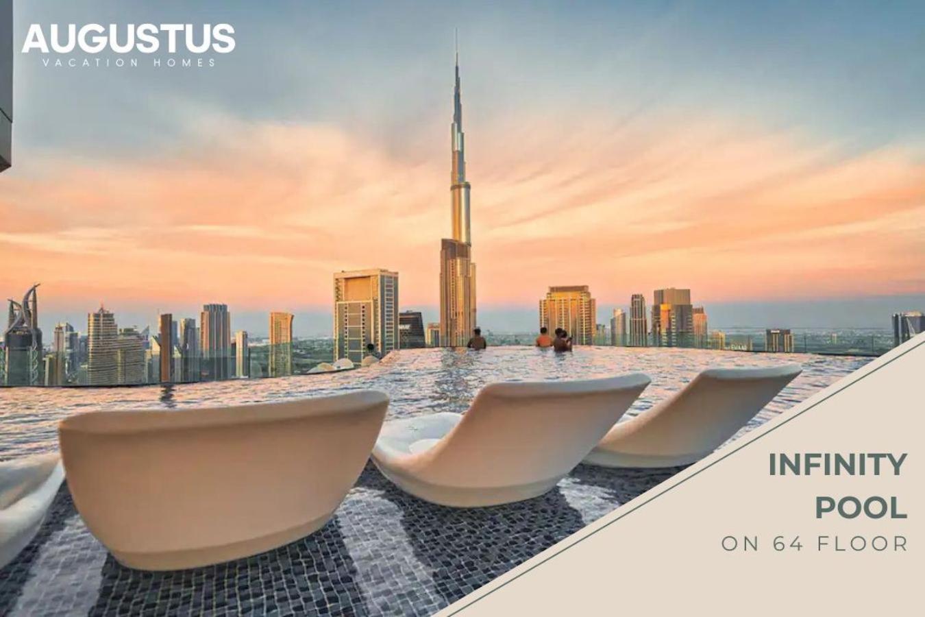 Luxury 58th Floor Seaview 2BR - Paramount Midtown - 6 Guests - 64F Pool Access & Burj View