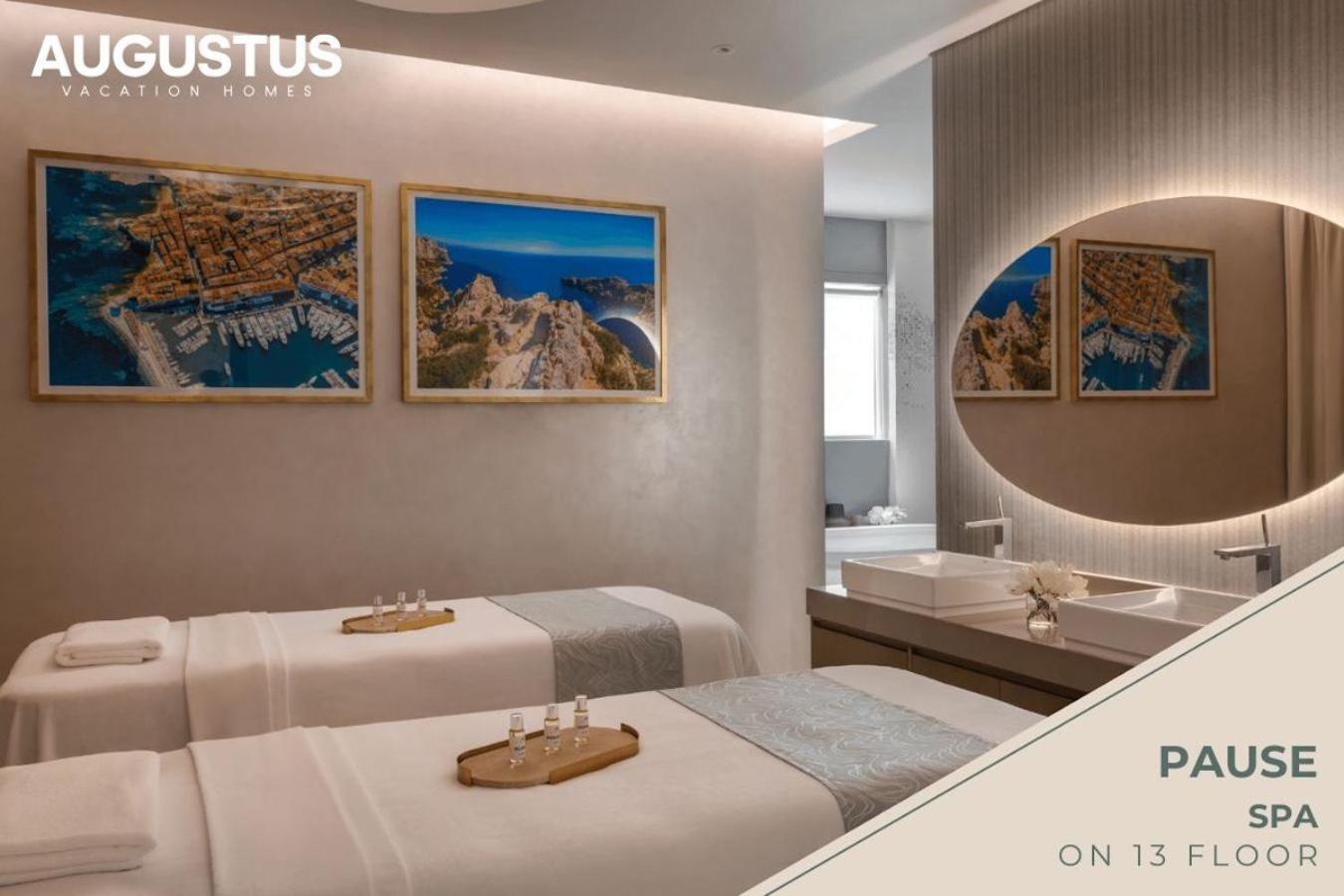 Luxury 58th Floor Seaview 2BR - Paramount Midtown - 6 Guests - 64F Pool Access & Burj View