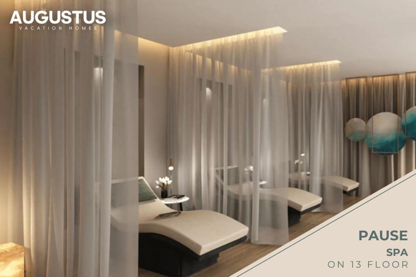 Luxury 58th Floor Seaview 2BR - Paramount Midtown - 6 Guests - 64F Pool Access & Burj View