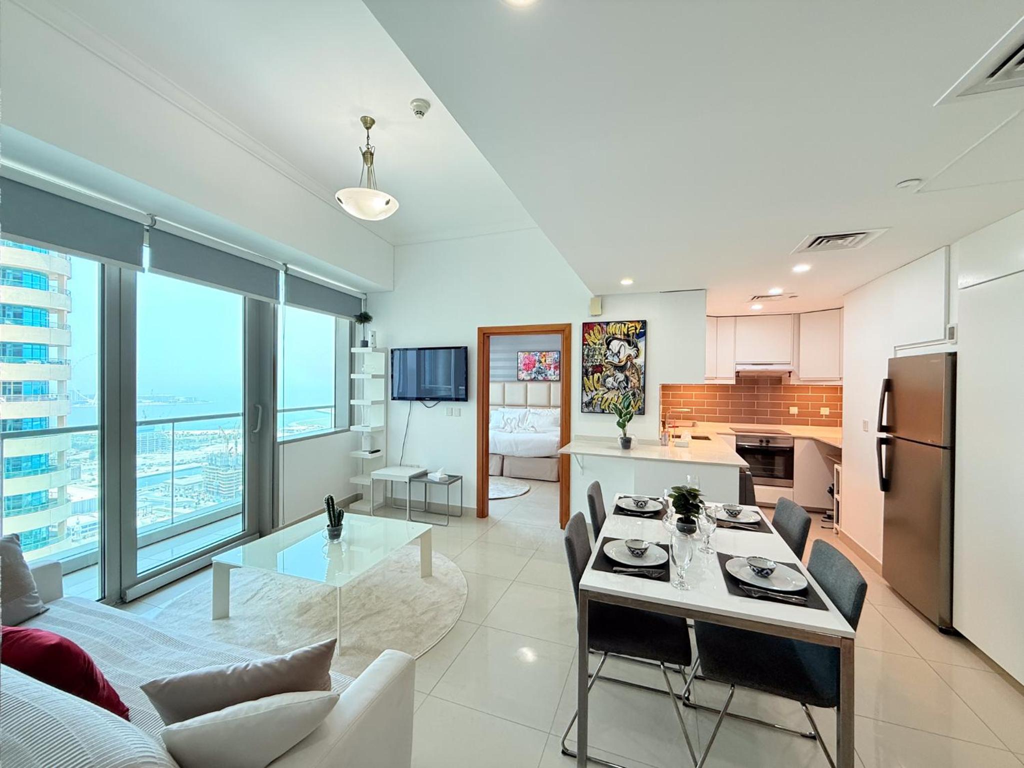 Ocean Heights New 2BDR with full Sea & Dubai Eye view in Marina by Simplex Home