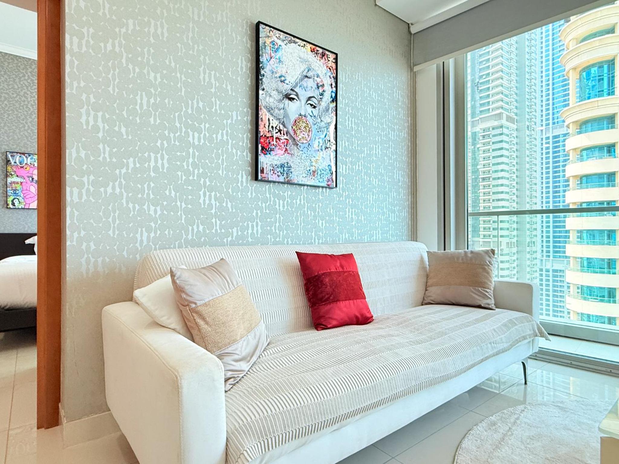Ocean Heights New 2BDR with full Sea & Dubai Eye view in Marina by Simplex Home