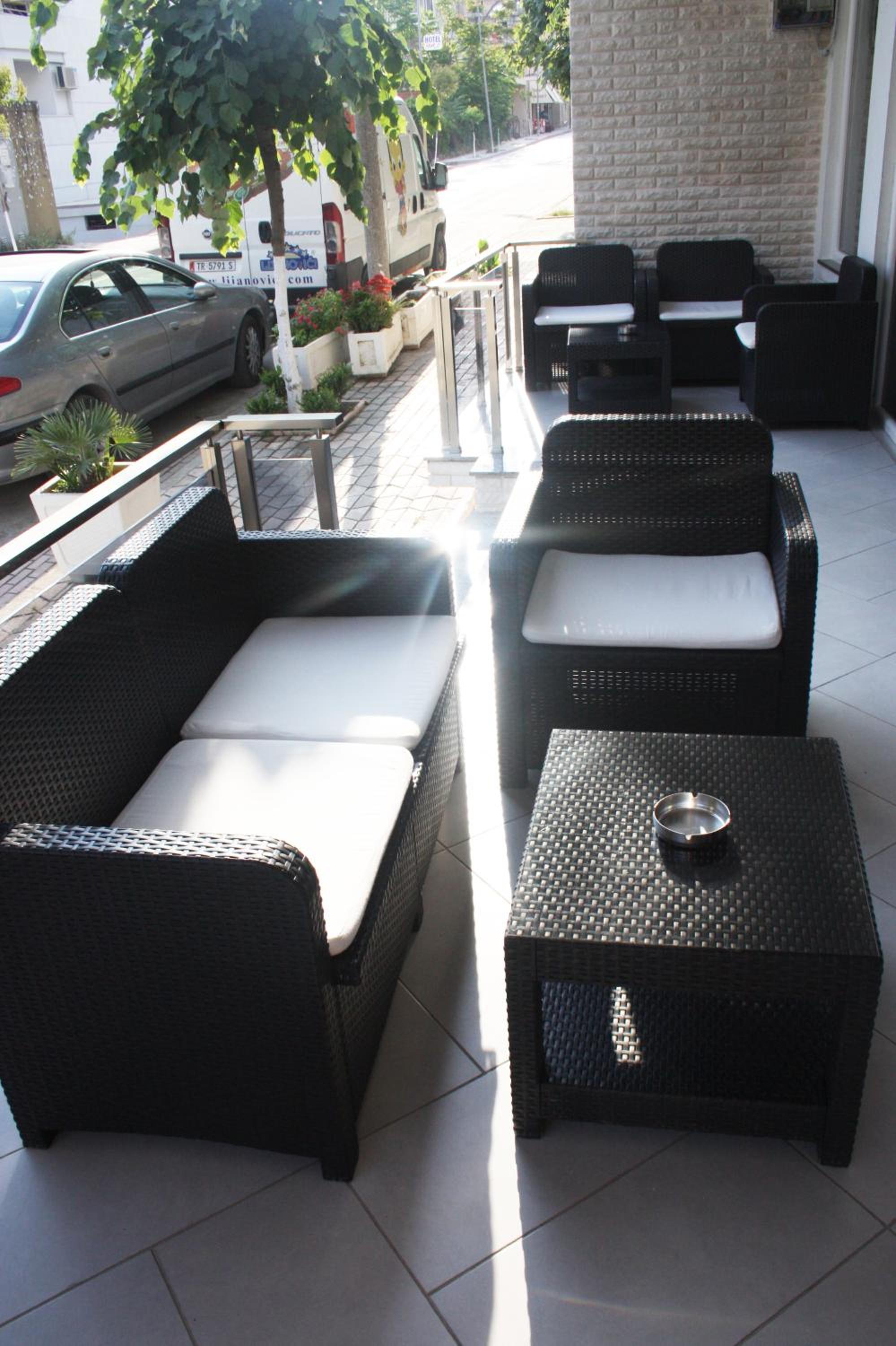 outdoor BBQ area