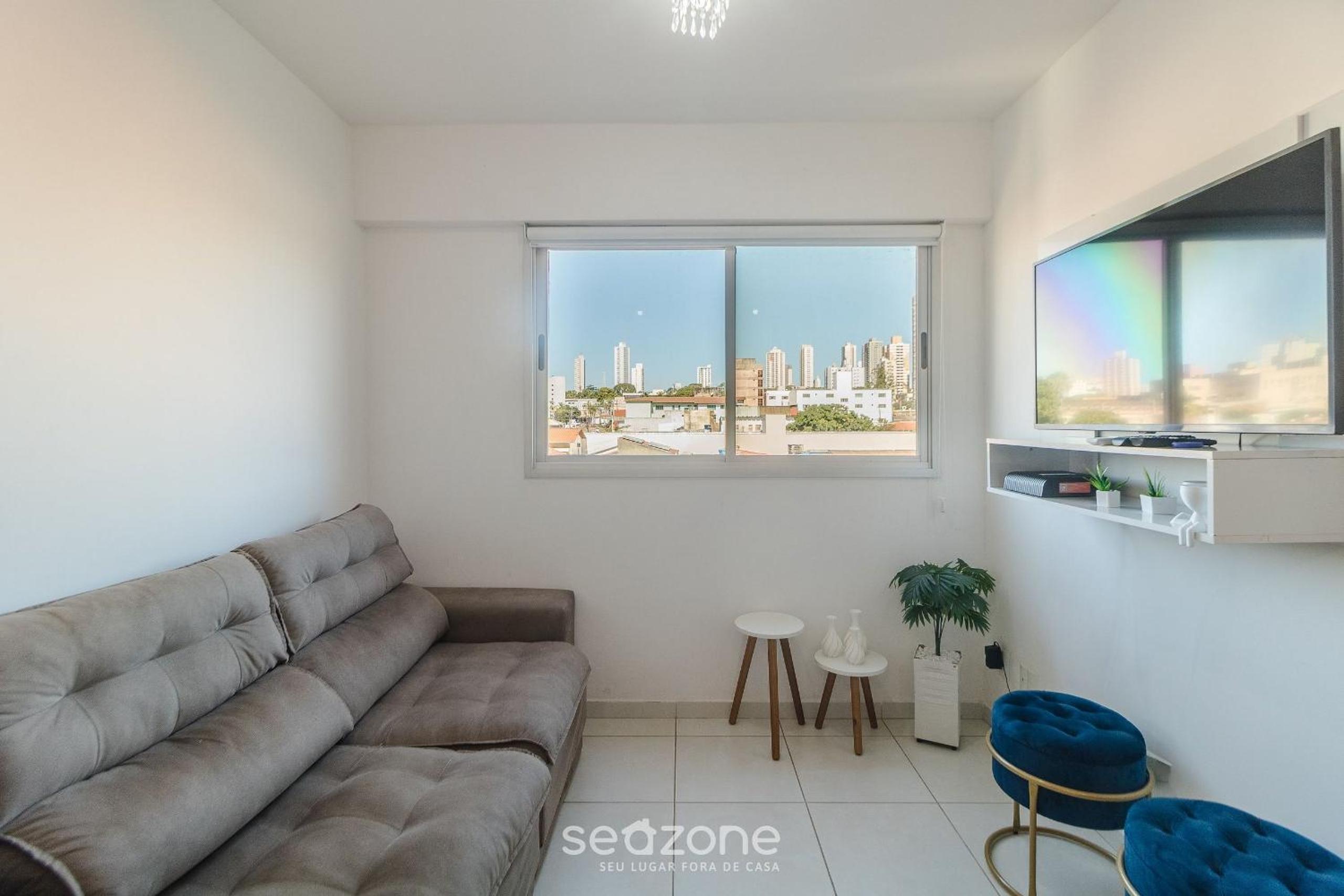 1B Apt w/ A/C and Self Check-in, Goiânia - ATE0302