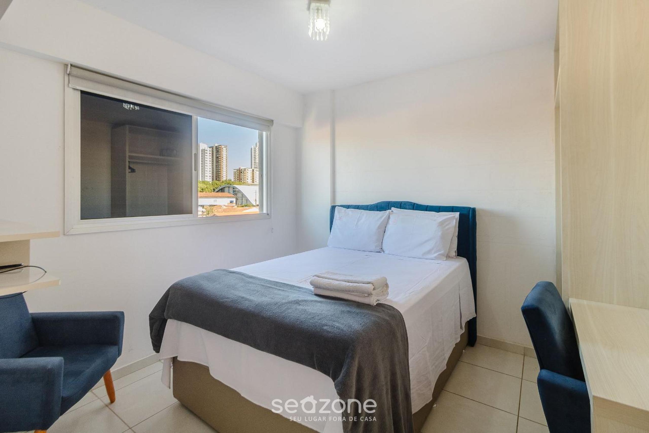 1B Apt w/ A/C and Self Check-in, Goiânia - ATE0302