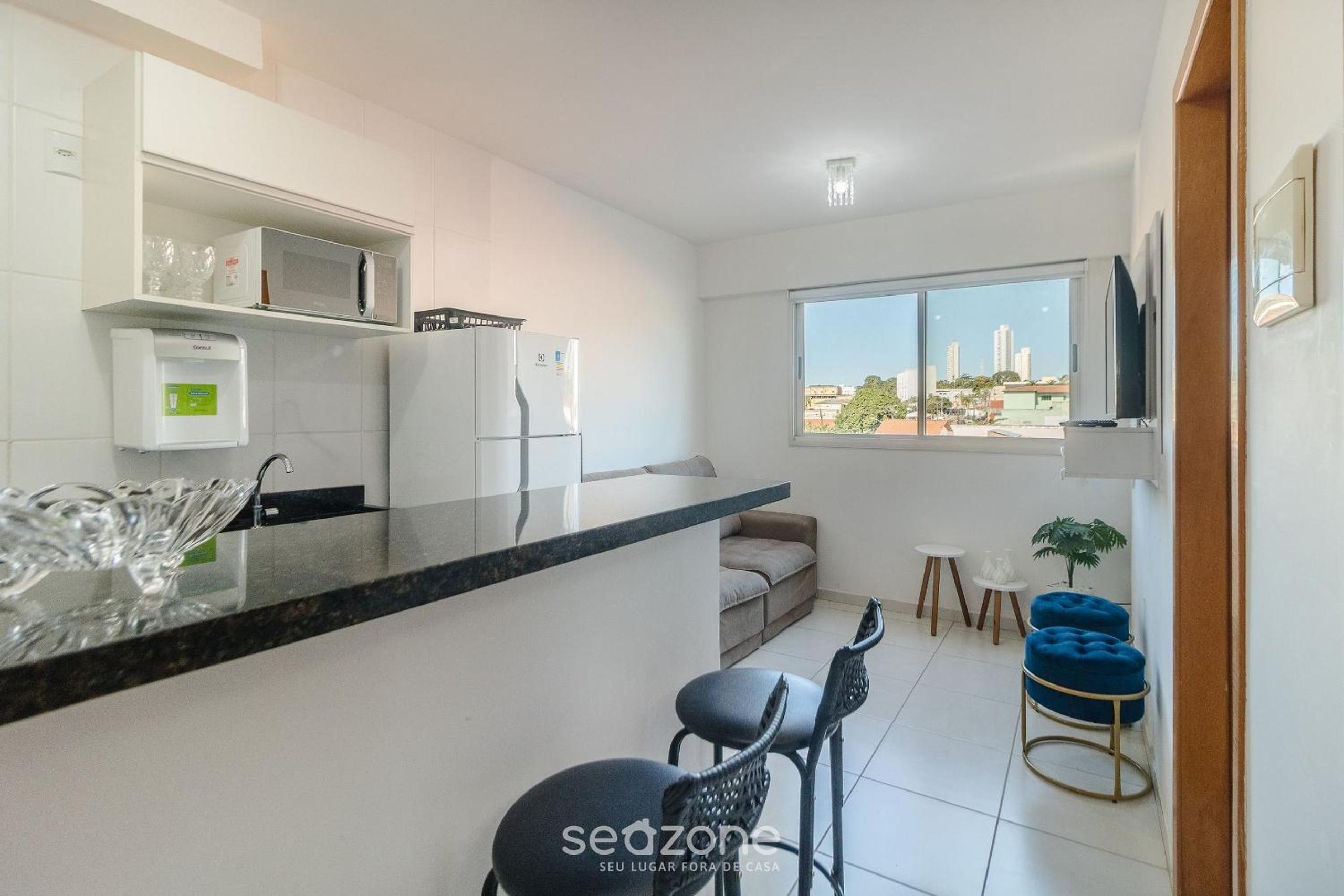 1B Apt w/ A/C and Self Check-in, Goiânia - ATE0302