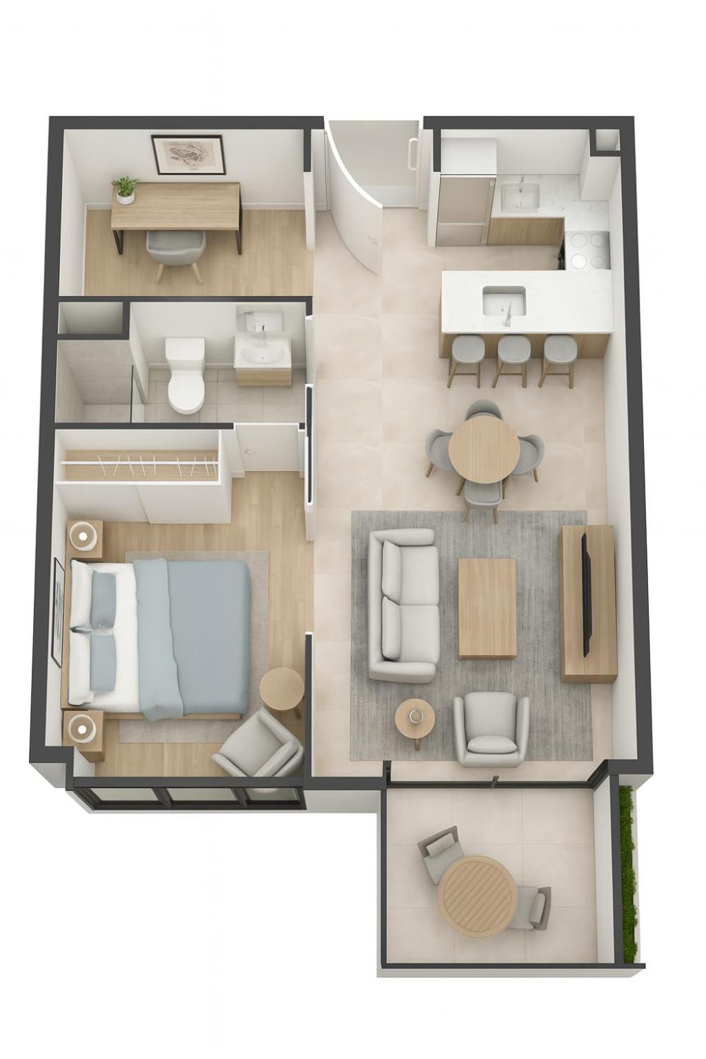 Keyrock Golf Gate - Damac Hills Apartment with Pool, Gym & Free Parking