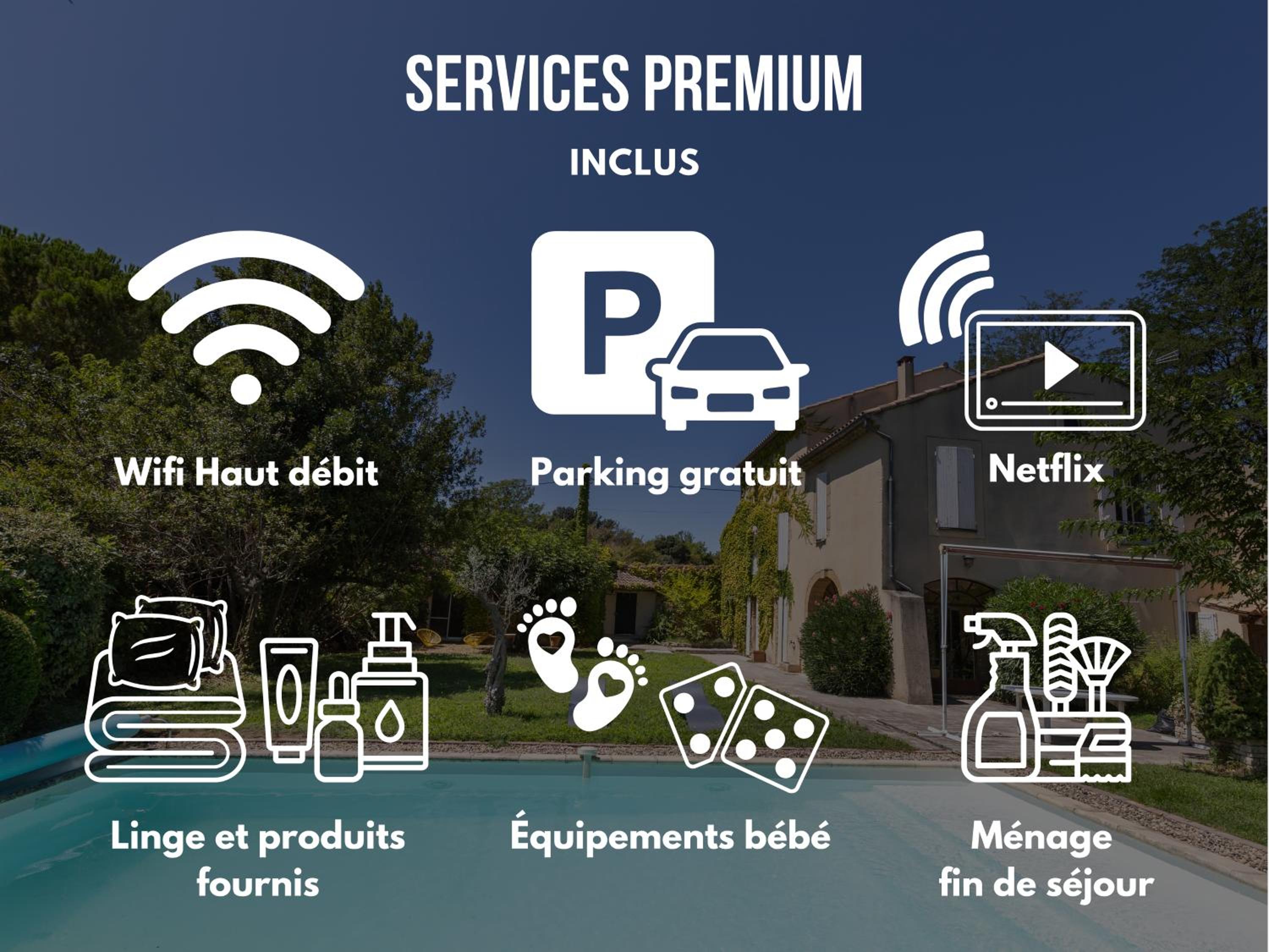 Escapade provençale - Idéal couple & petite famille - Jacuzzi exclusif - 10min Avignon et Château-neuf-du-Pape - Jardin & Piscine - Parking privé gratuit