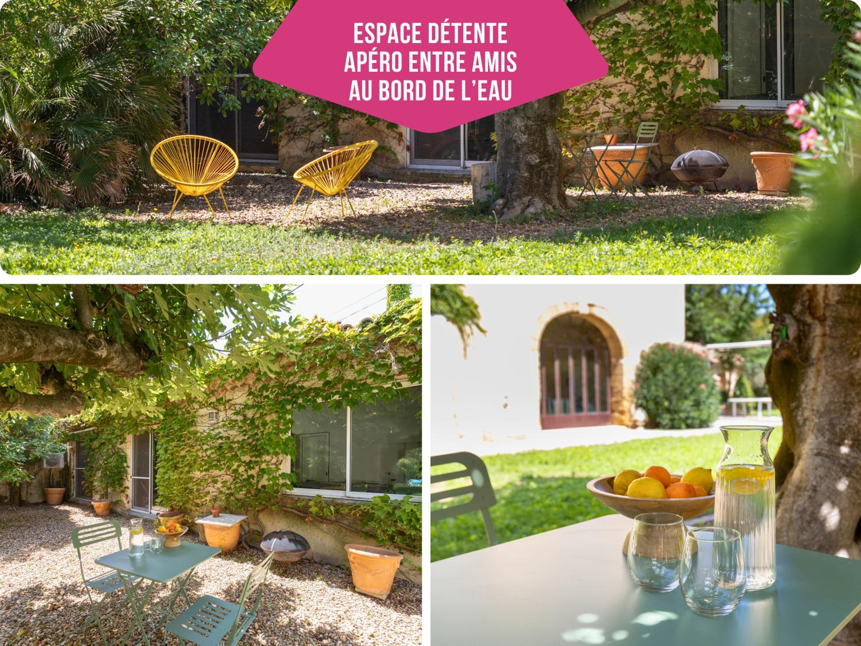 Escapade provençale - Idéal couple & petite famille - Jacuzzi exclusif - 10min Avignon et Château-neuf-du-Pape - Jardin & Piscine - Parking privé gratuit