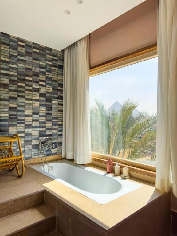Bohemian Oasis with Pyramids View Ancient Bohemian Giza Khan