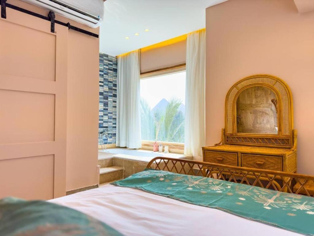 Bohemian Oasis with Pyramids View Ancient Bohemian Giza Khan