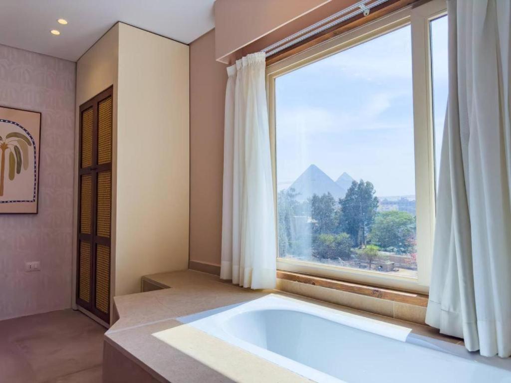 Bohemian Oasis with Pyramids View Ancient Bohemian Giza Khan