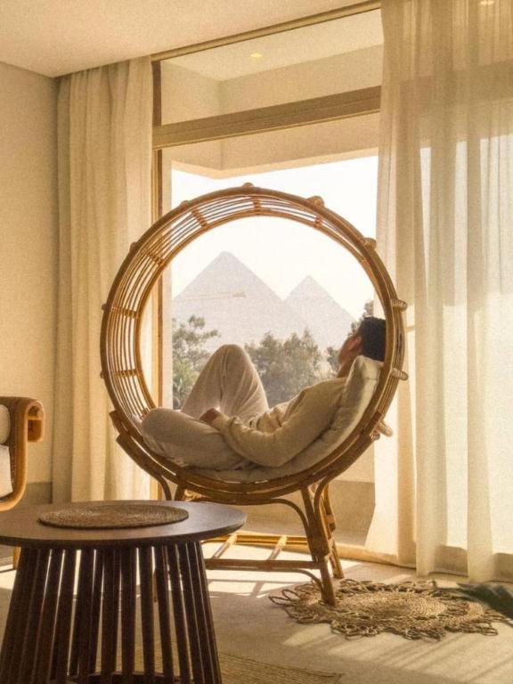 Bohemian Oasis with Pyramids View Ancient Bohemian Giza Khan