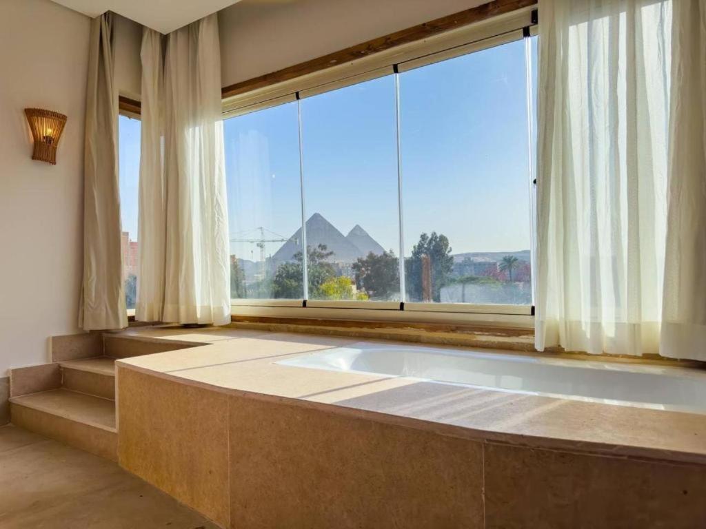 Bohemian Oasis with Pyramids View Ancient Bohemian Giza Khan