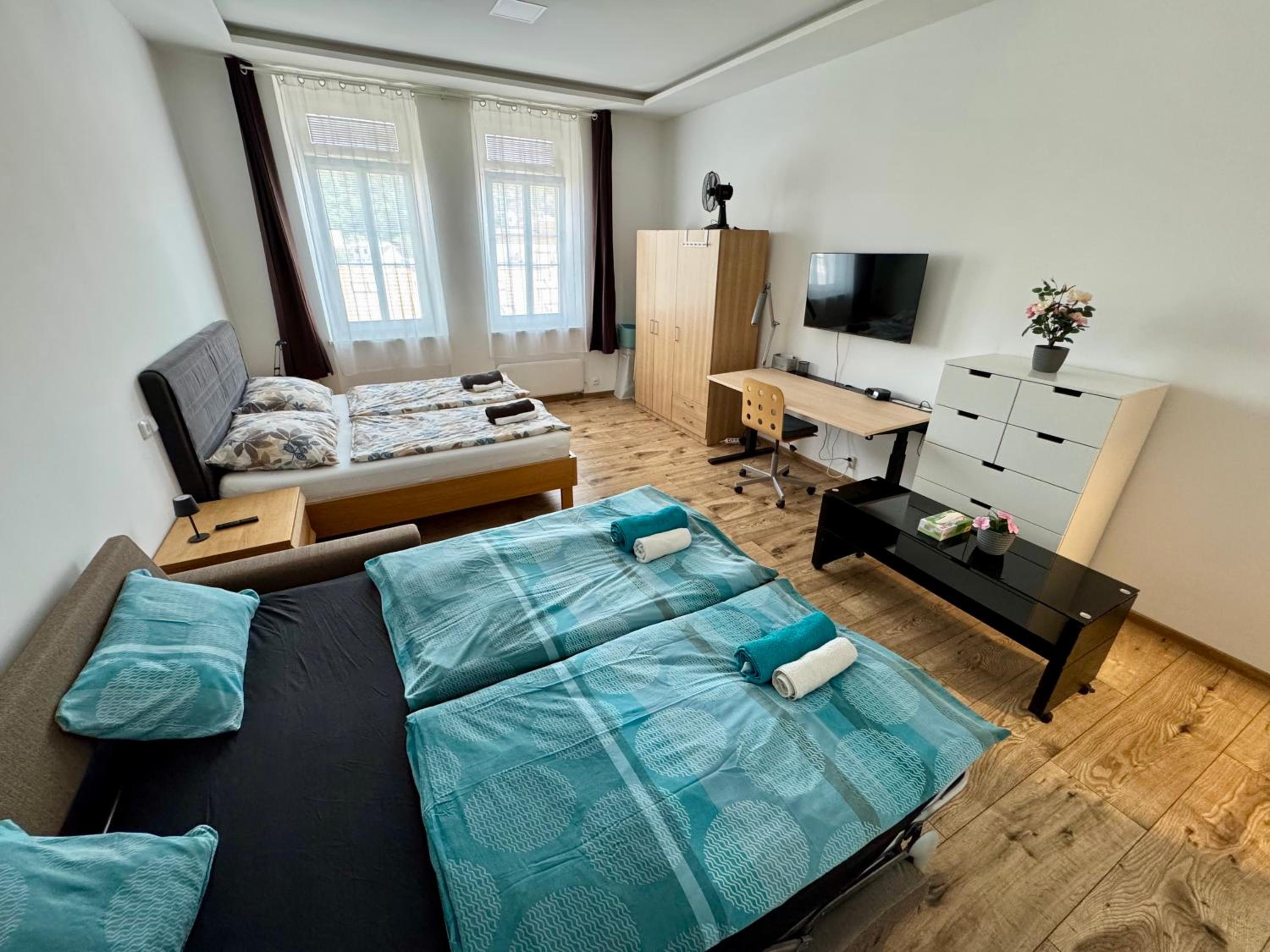 Apartment with Workspace and TV