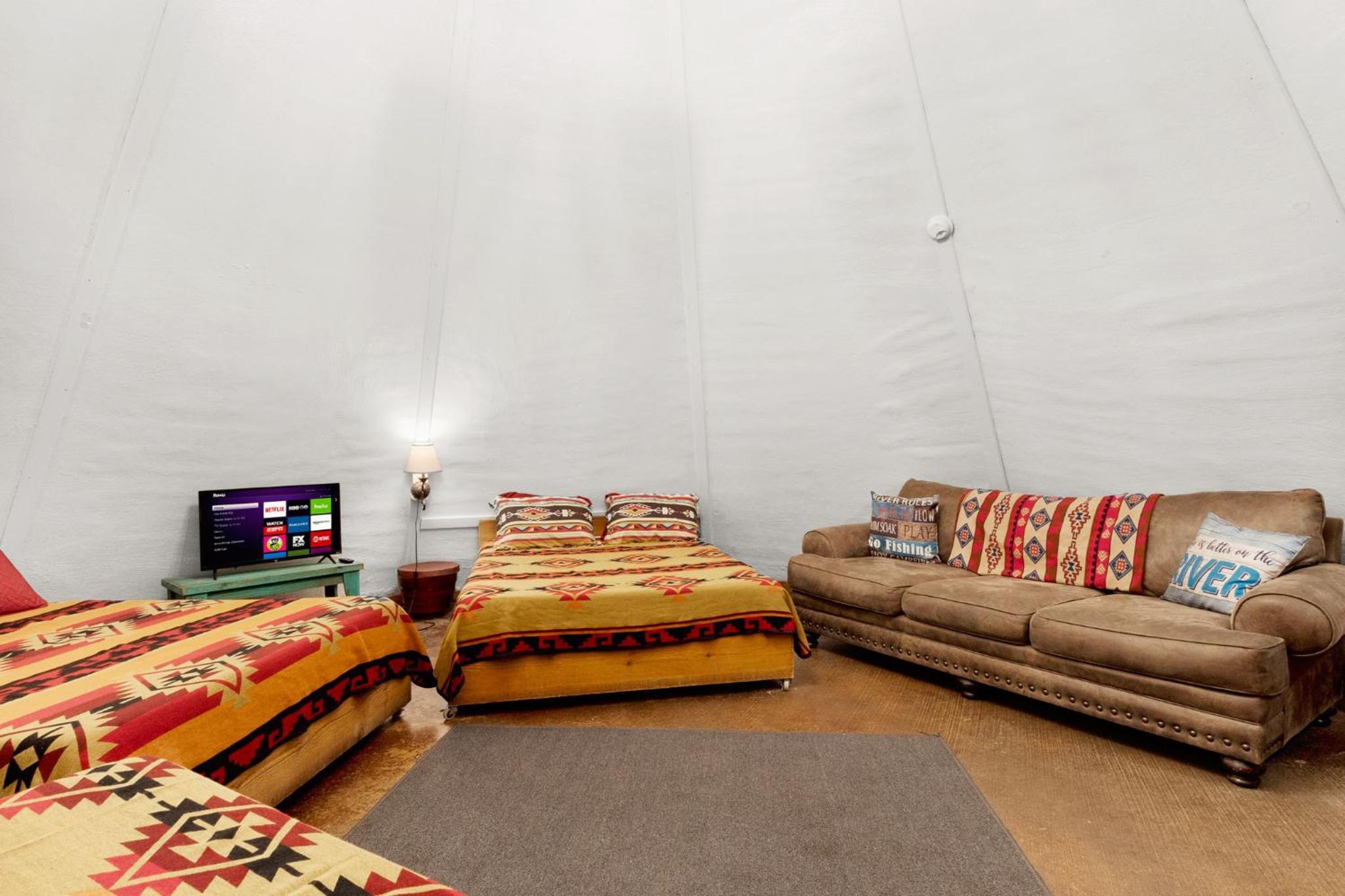 Tipis on the Guadalupe