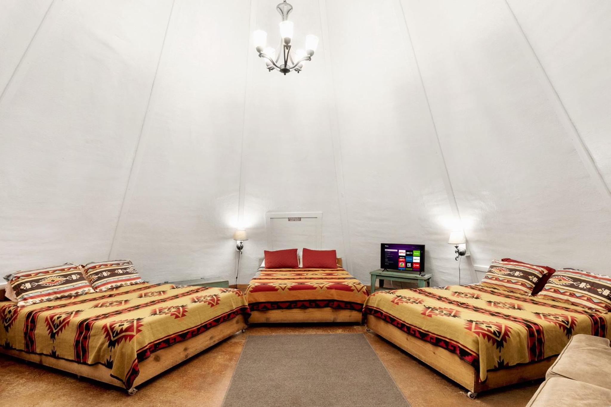 Tipis on the Guadalupe