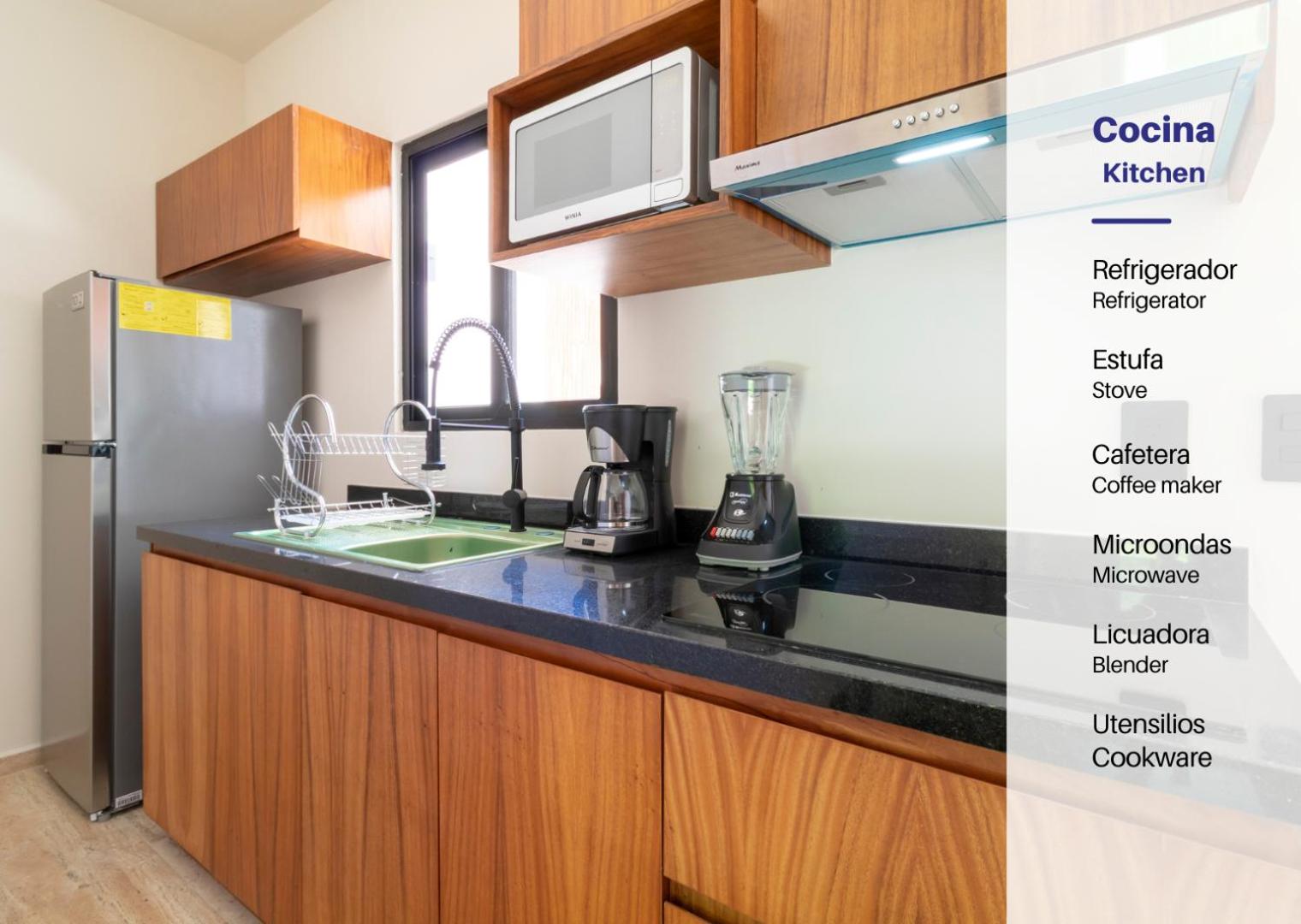 Apt with Private Rooftop in Tulum, 2 BR