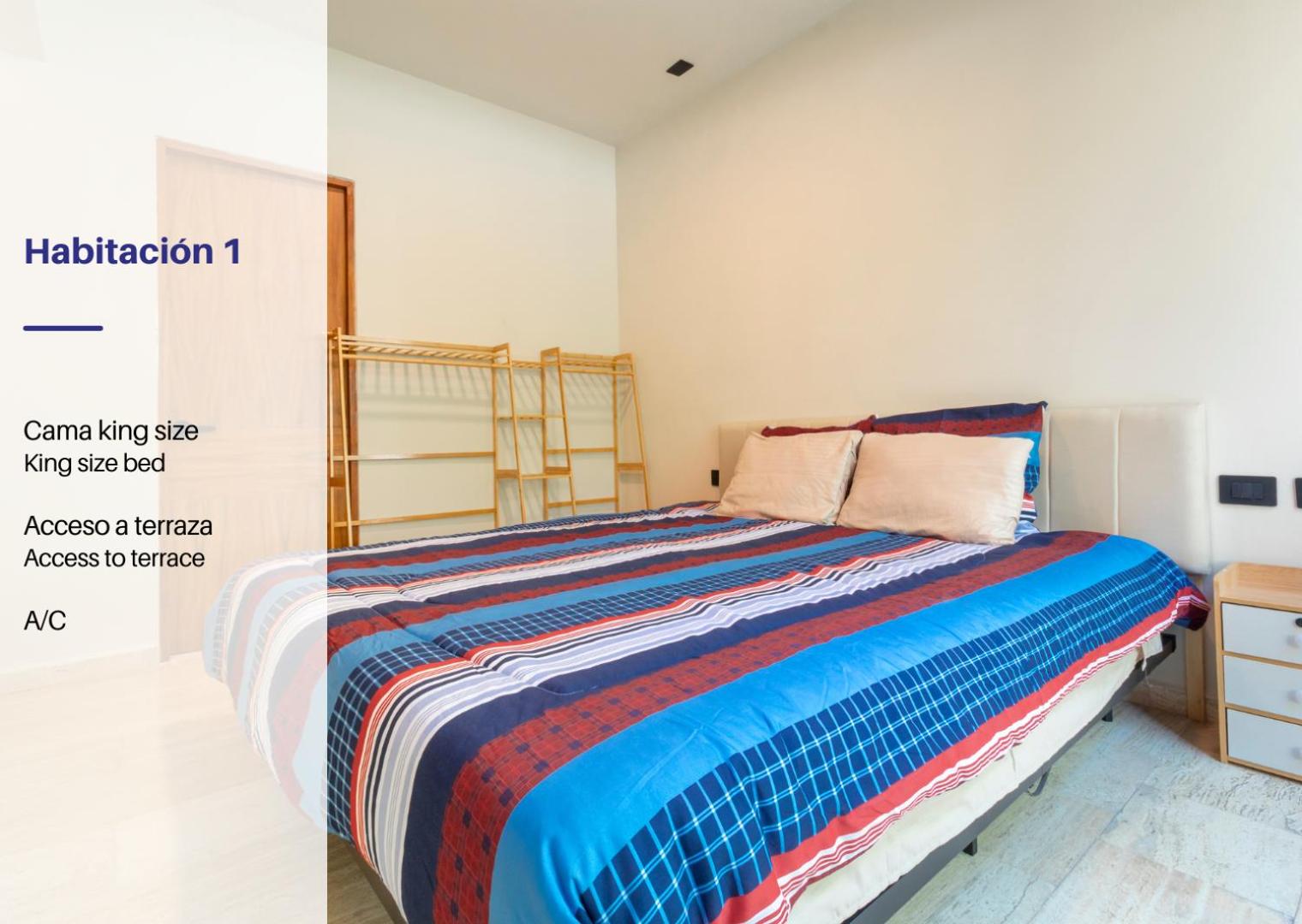 Apt with Private Rooftop in Tulum, 2 BR