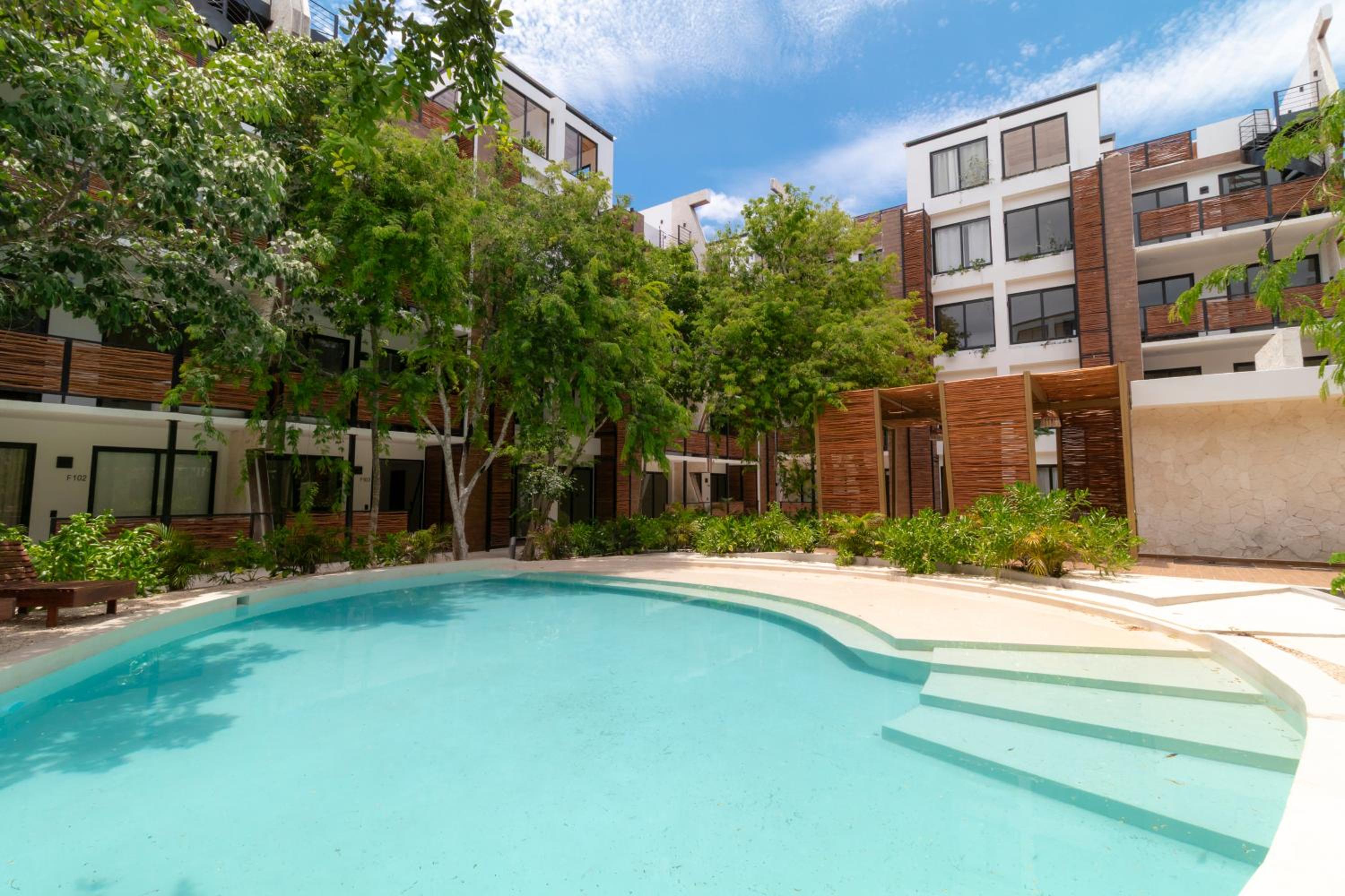Apt with Private Rooftop in Tulum, 2 BR