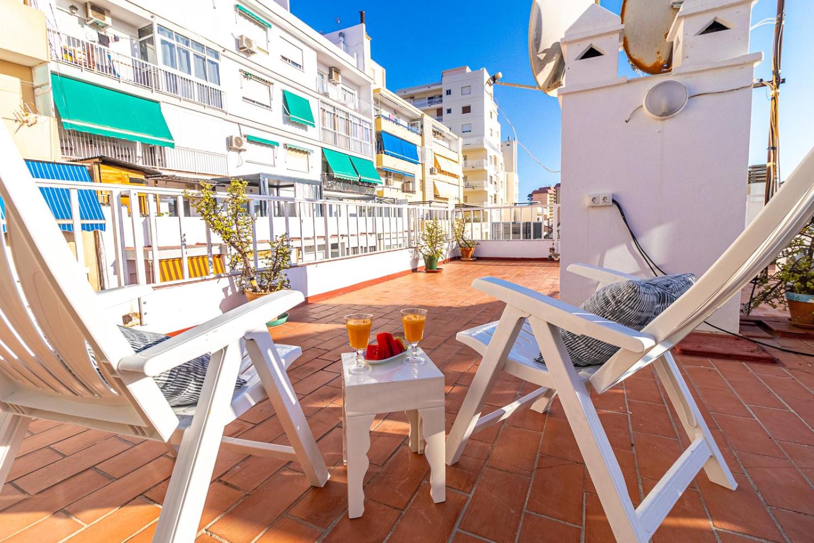 Ático del Sol segunda línea playa en Fuengirola