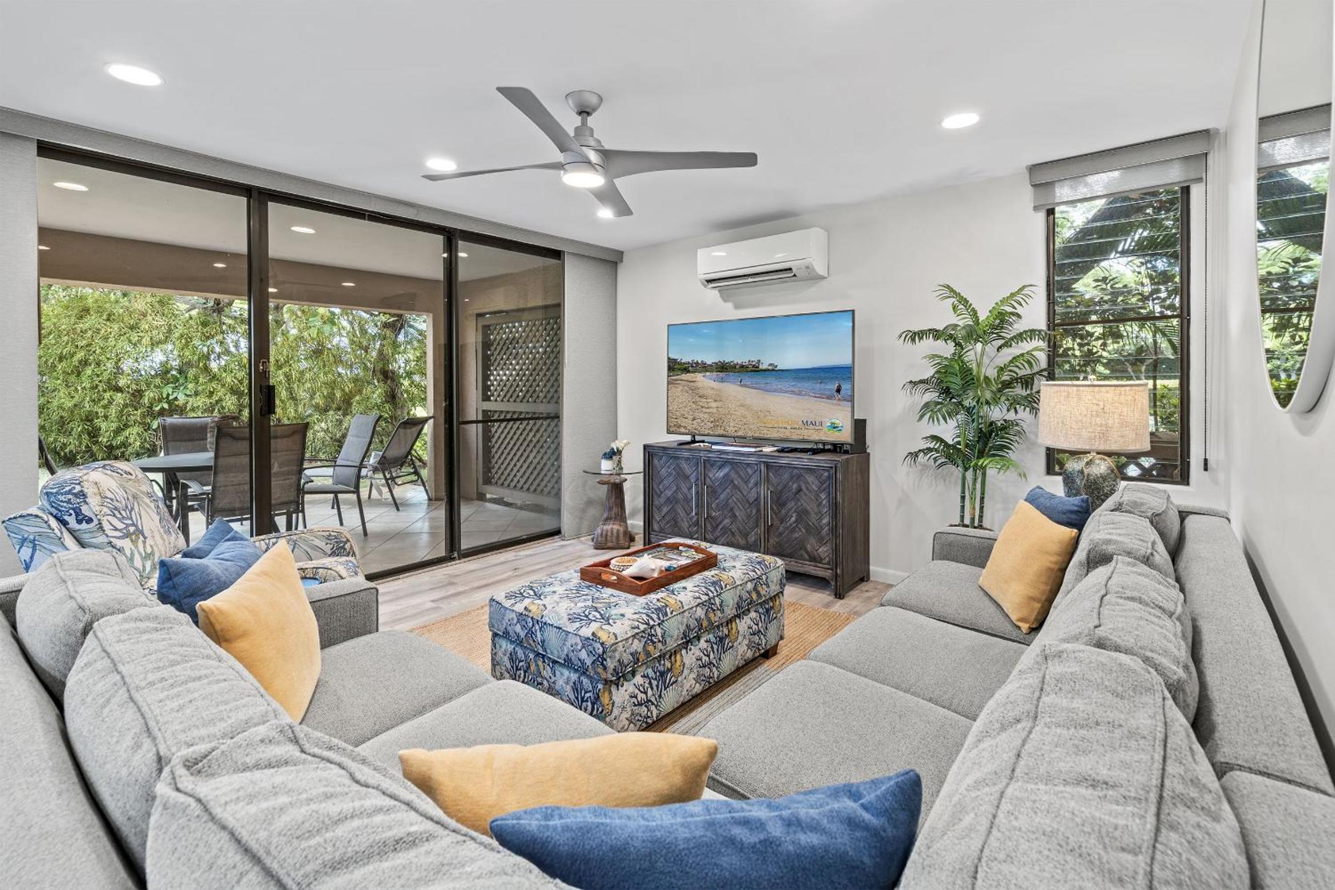 Wailea Ekahi 24B - Modern Garden Retreat w/ Lanai, Split AC & Stylish Renovation