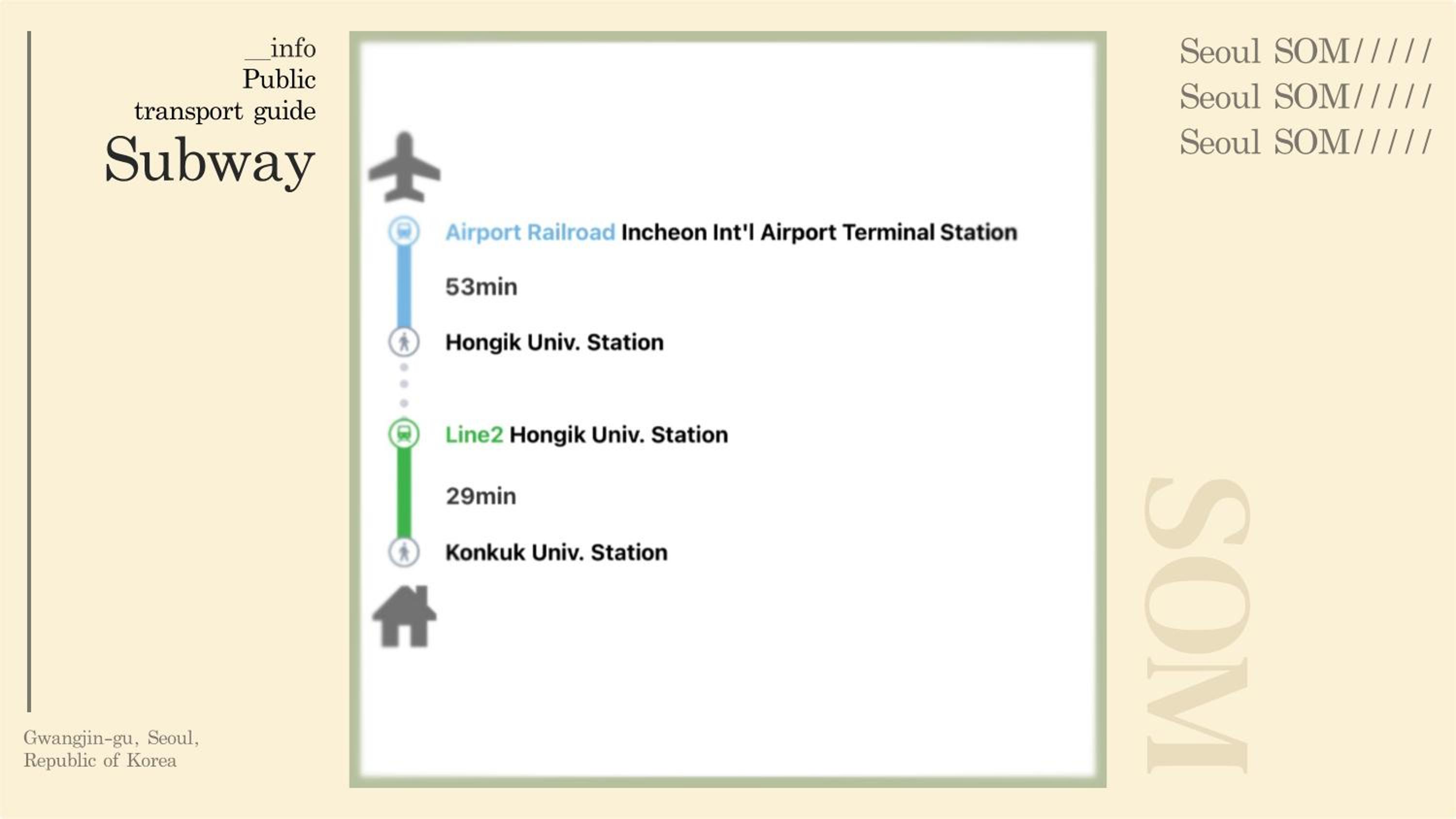 Konkuk University Station 2 Minute Walk Soft Rest in the City Near Seongsu