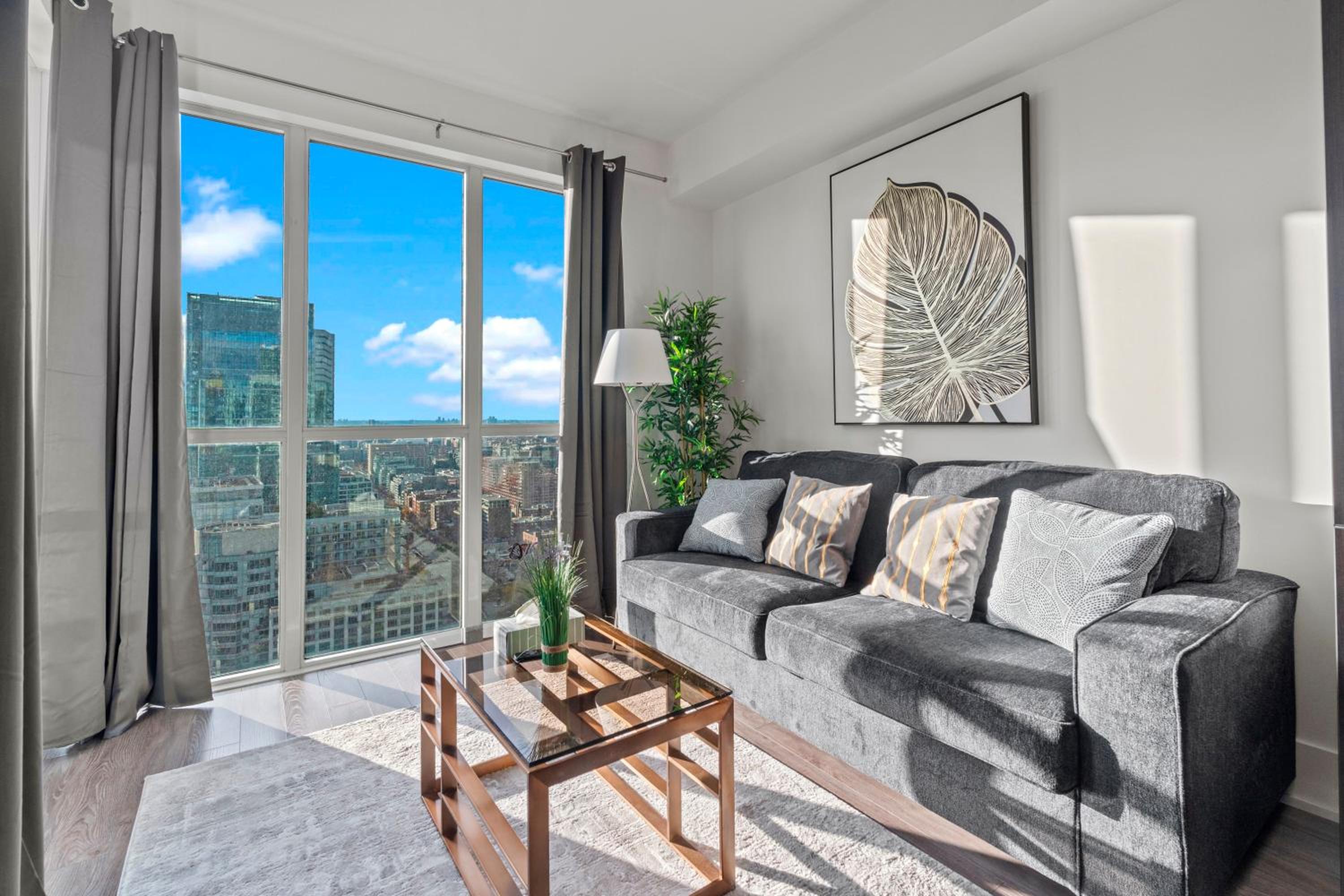 1-Bedroom & Den condo Bird's Eye View in DT