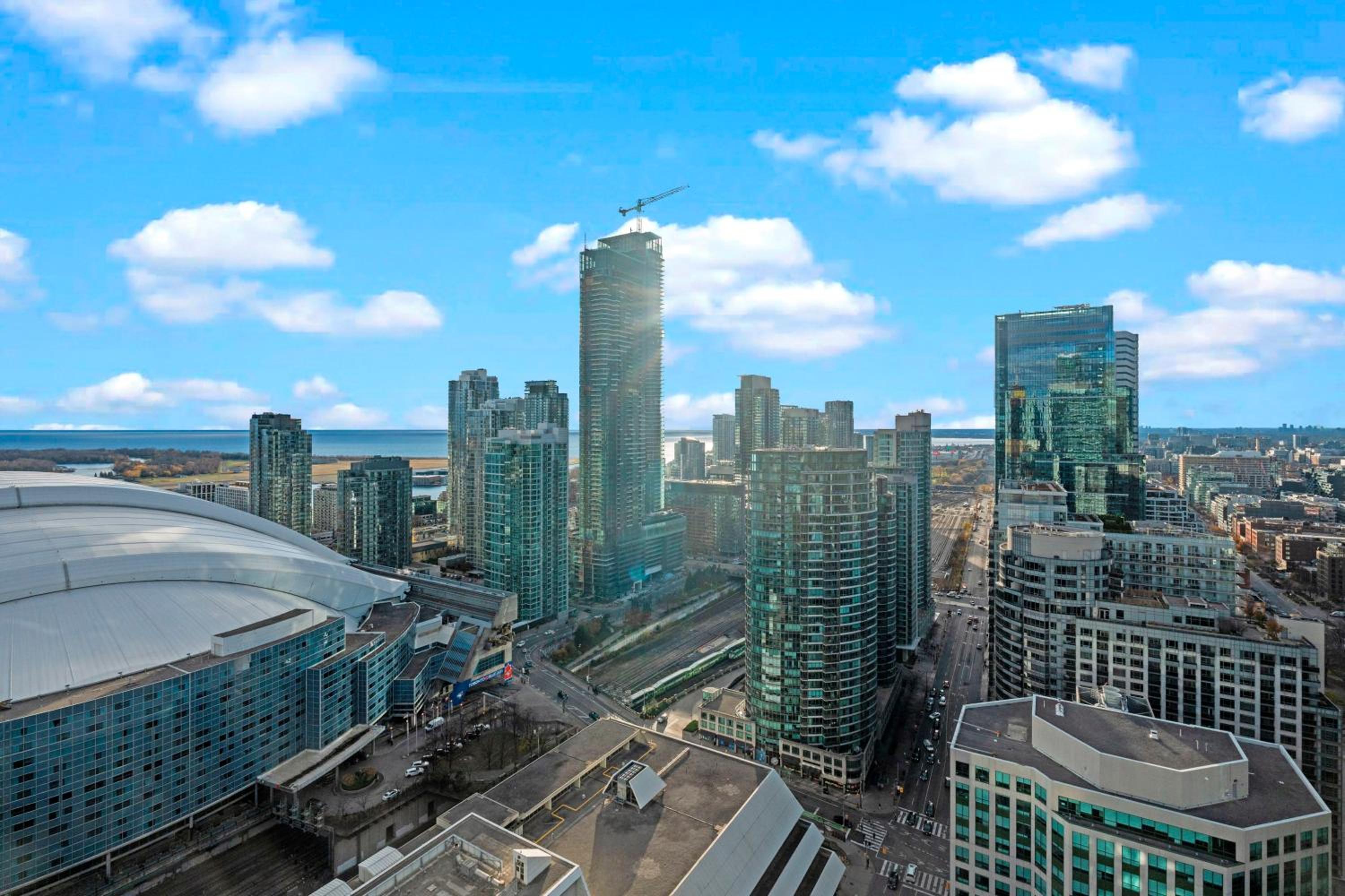 1-Bedroom & Den condo Bird's Eye View in DT