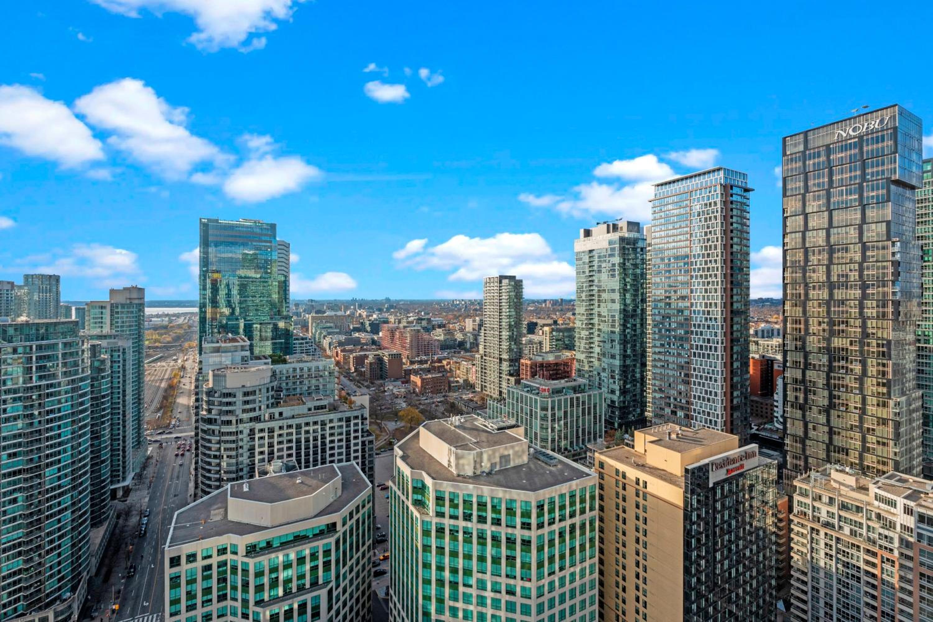 1-Bedroom & Den condo Bird's Eye View in DT