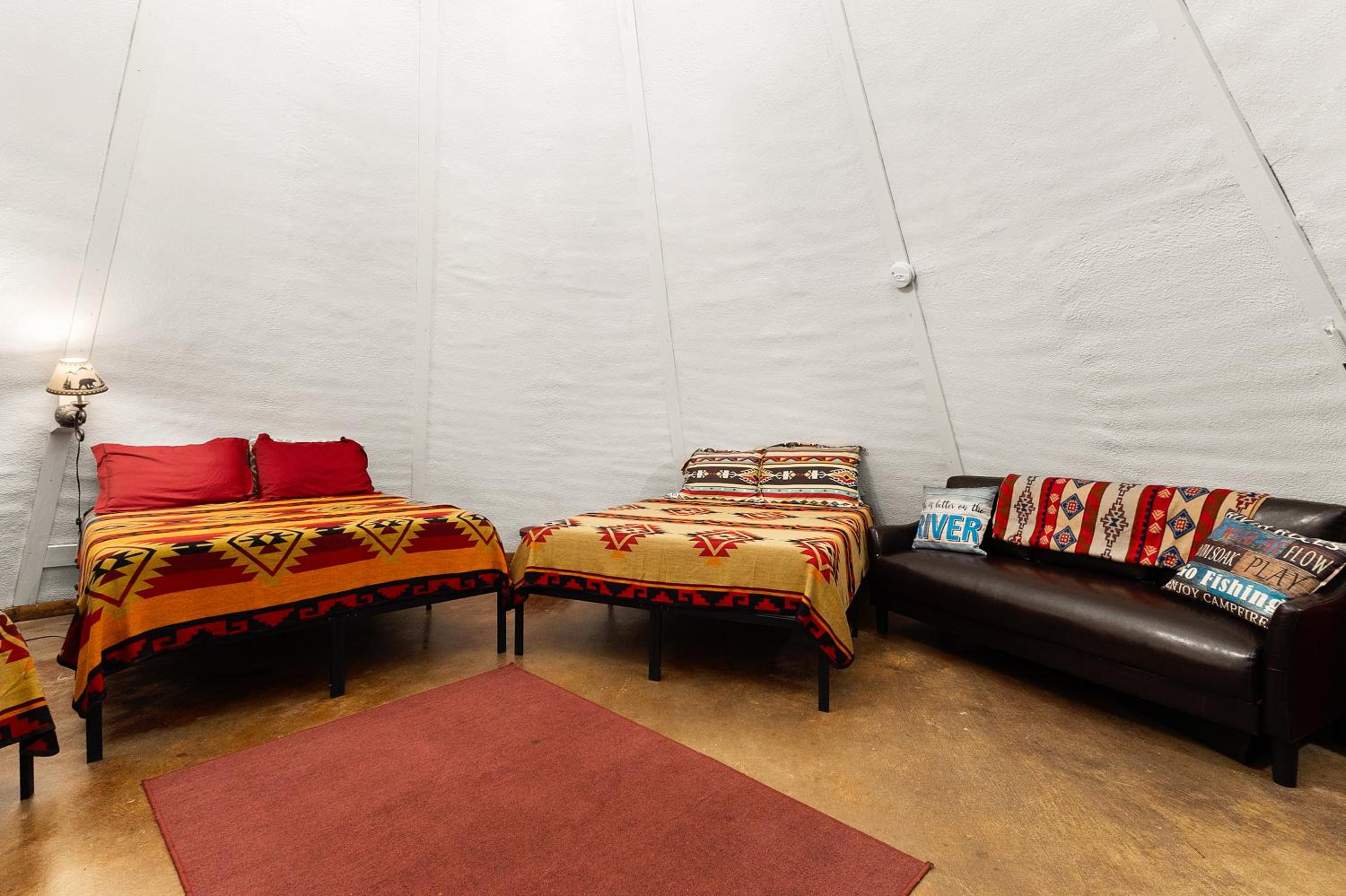 Tipis on the Guadalupe