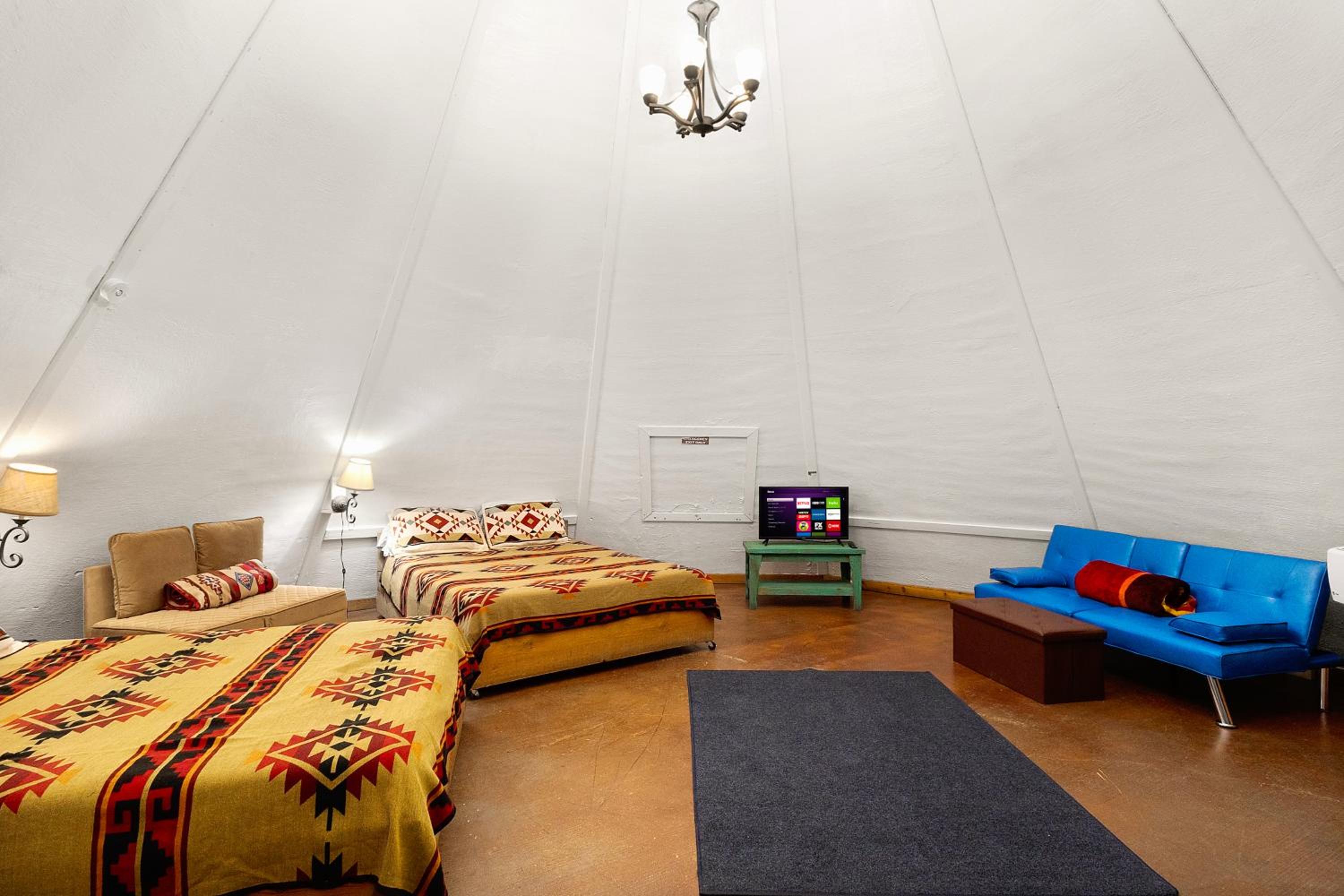 Tipis on the Guadalupe