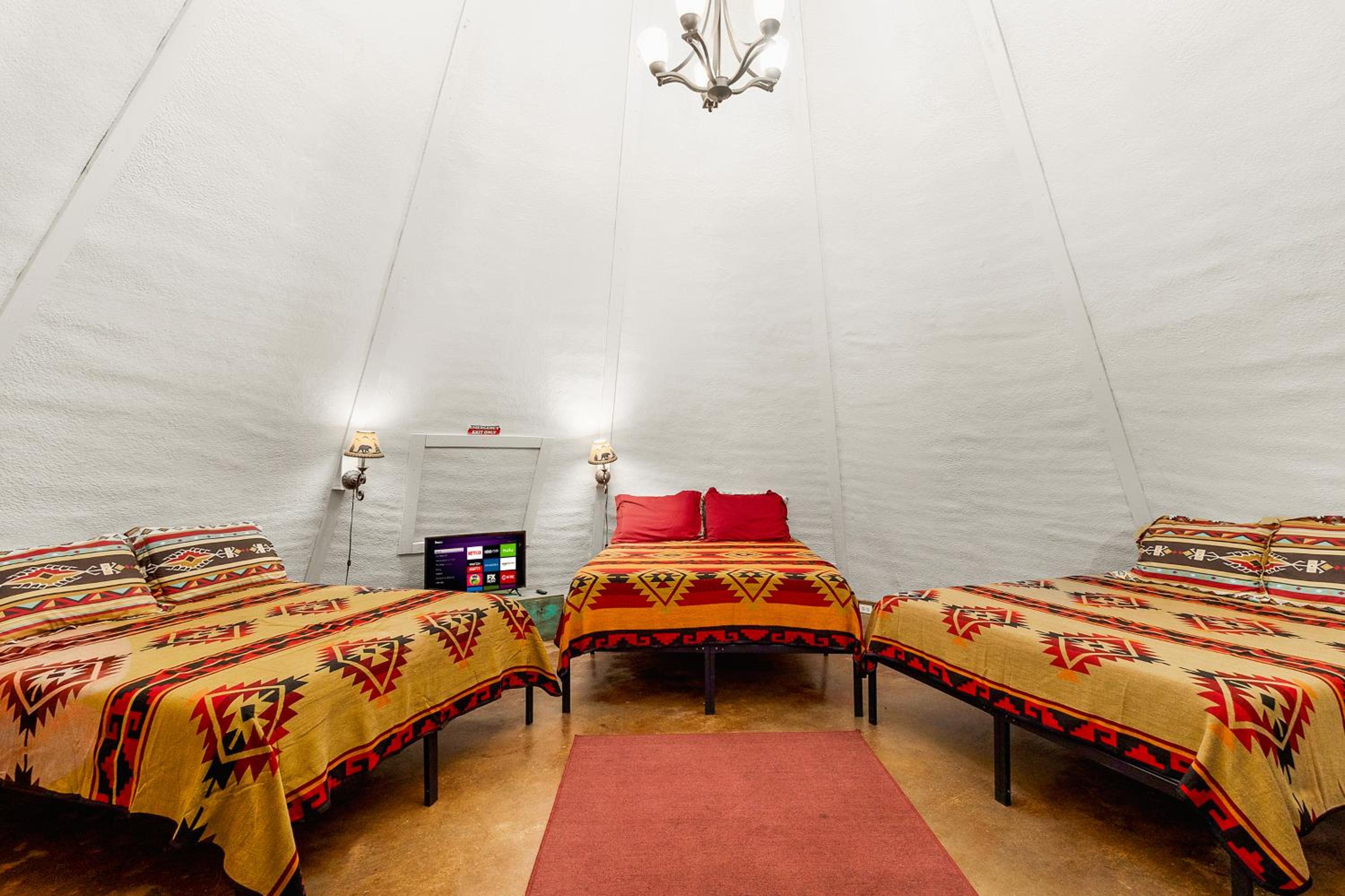 Tipis on the Guadalupe
