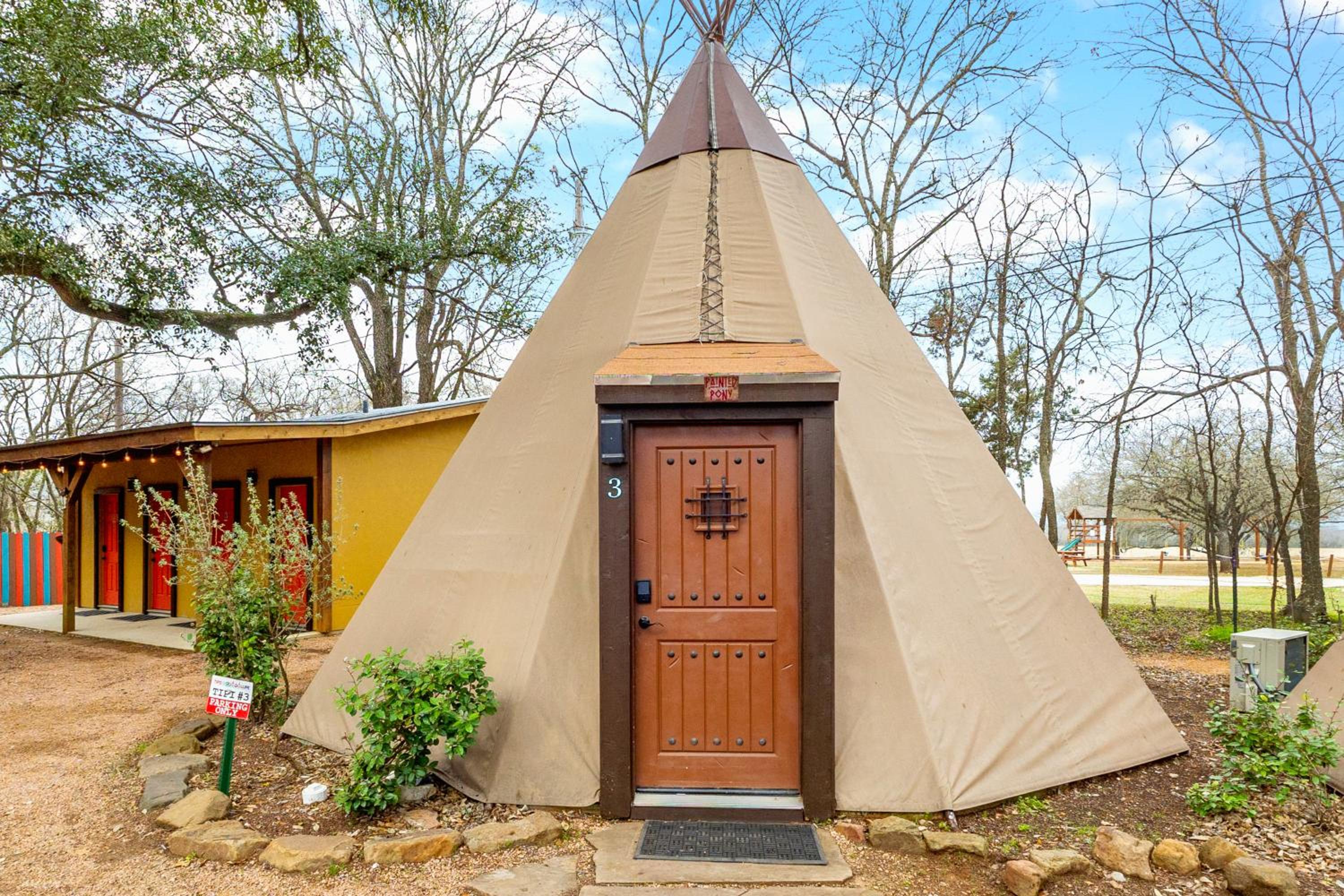 Tipis on the Guadalupe