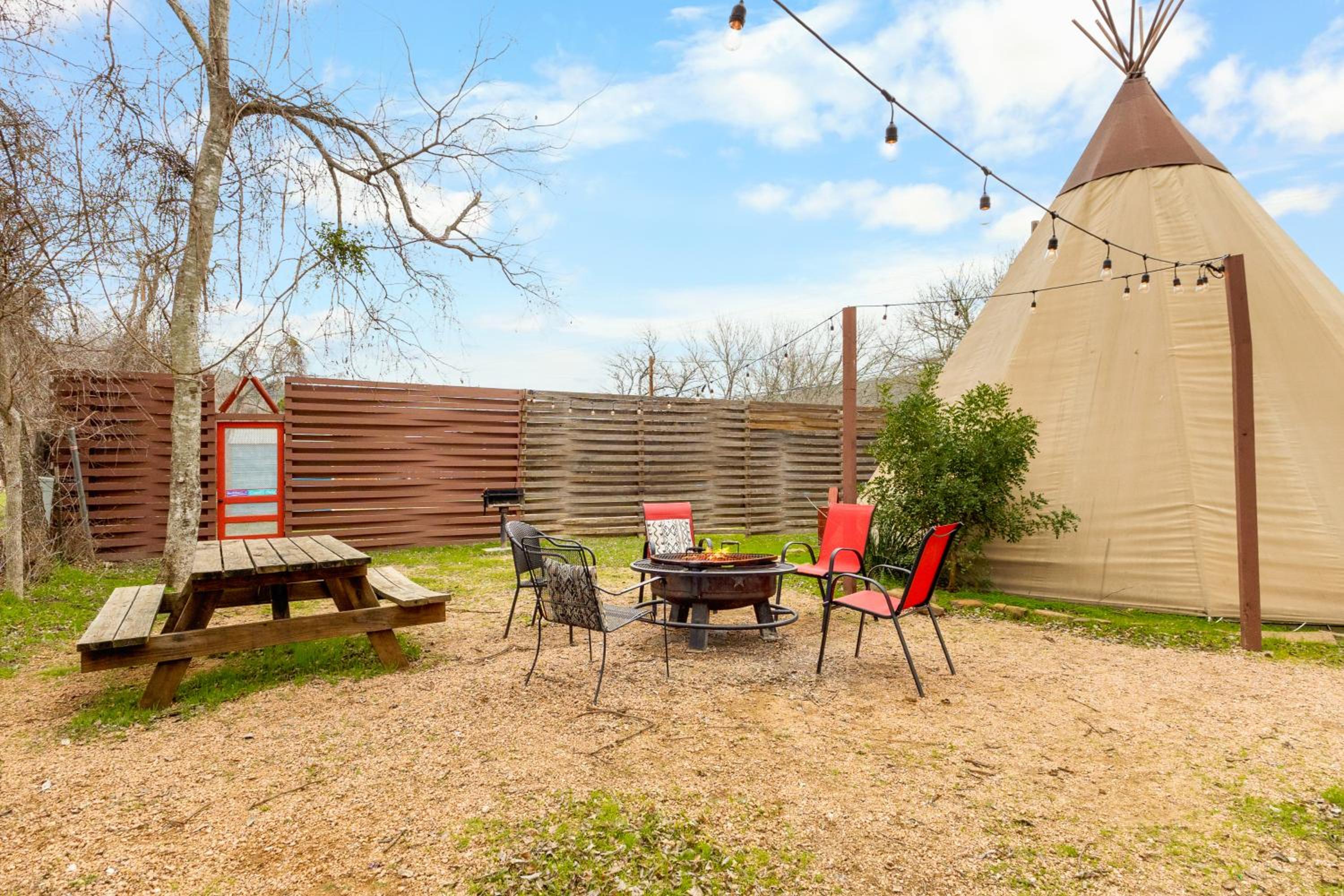 Tipis on the Guadalupe