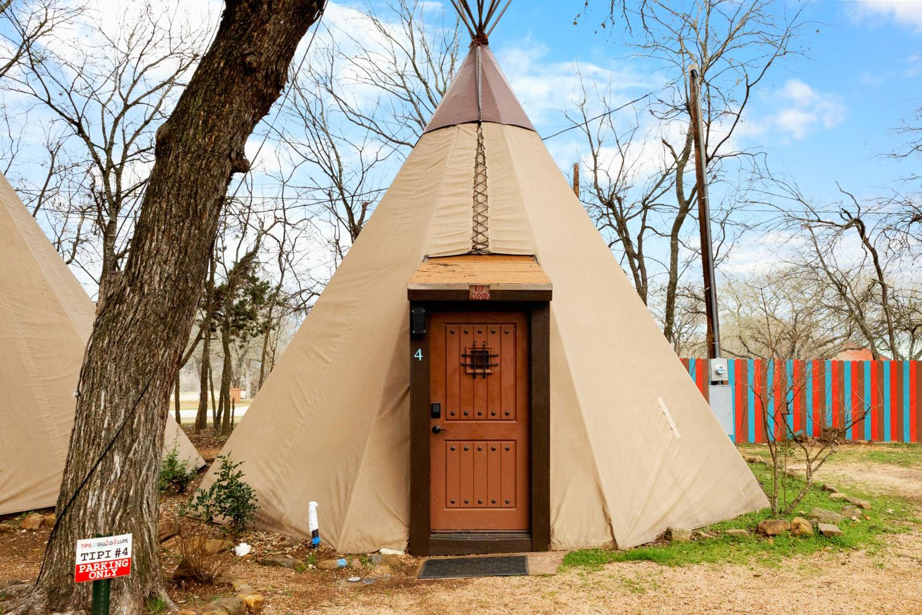 Tipis on the Guadalupe
