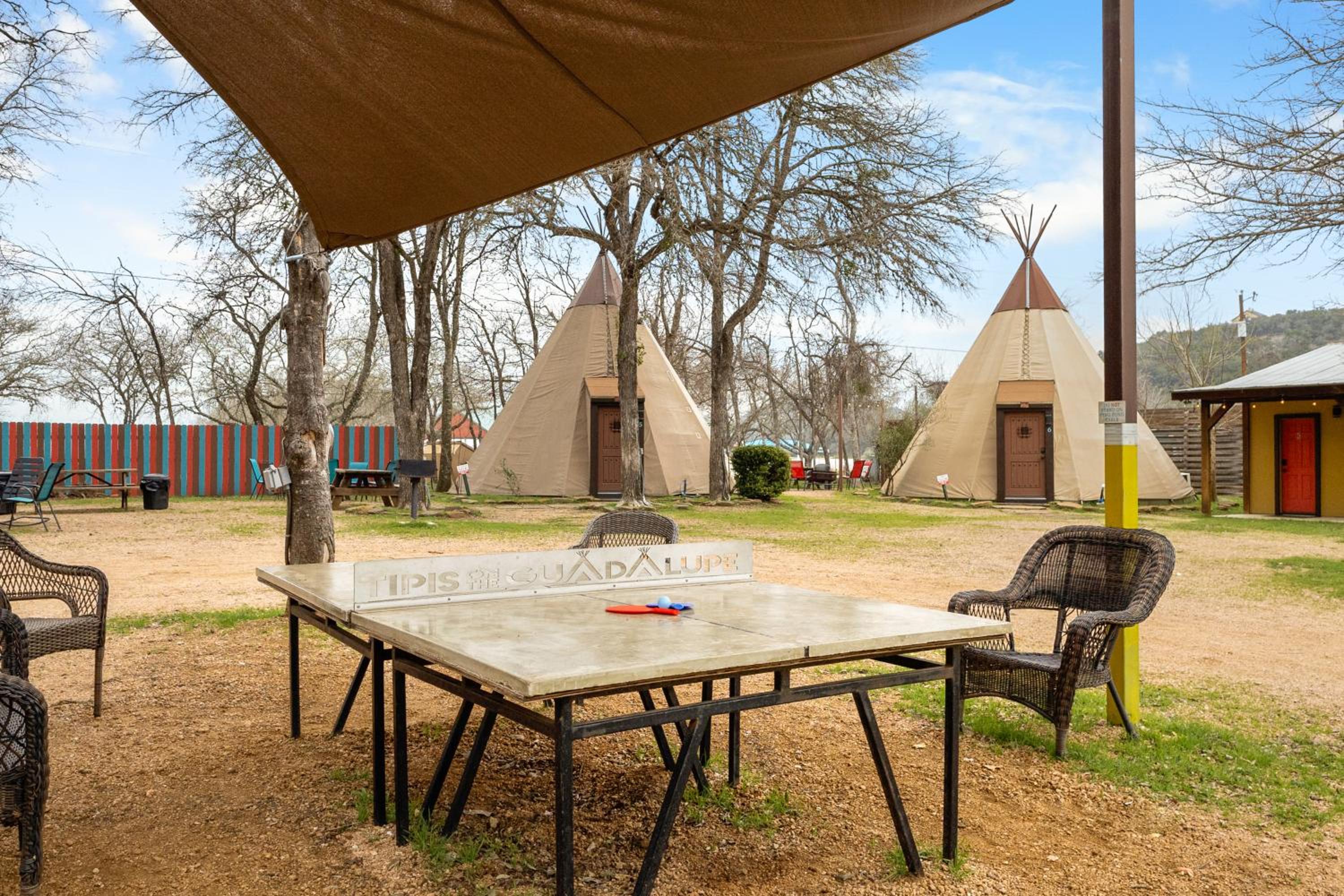 Tipis on the Guadalupe