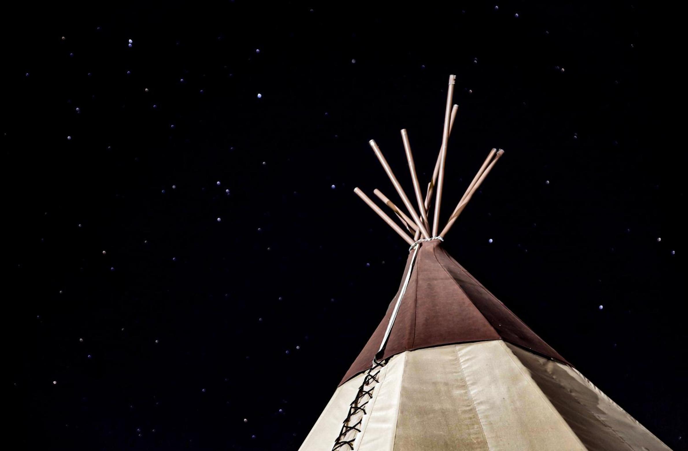 Tipis on the Guadalupe