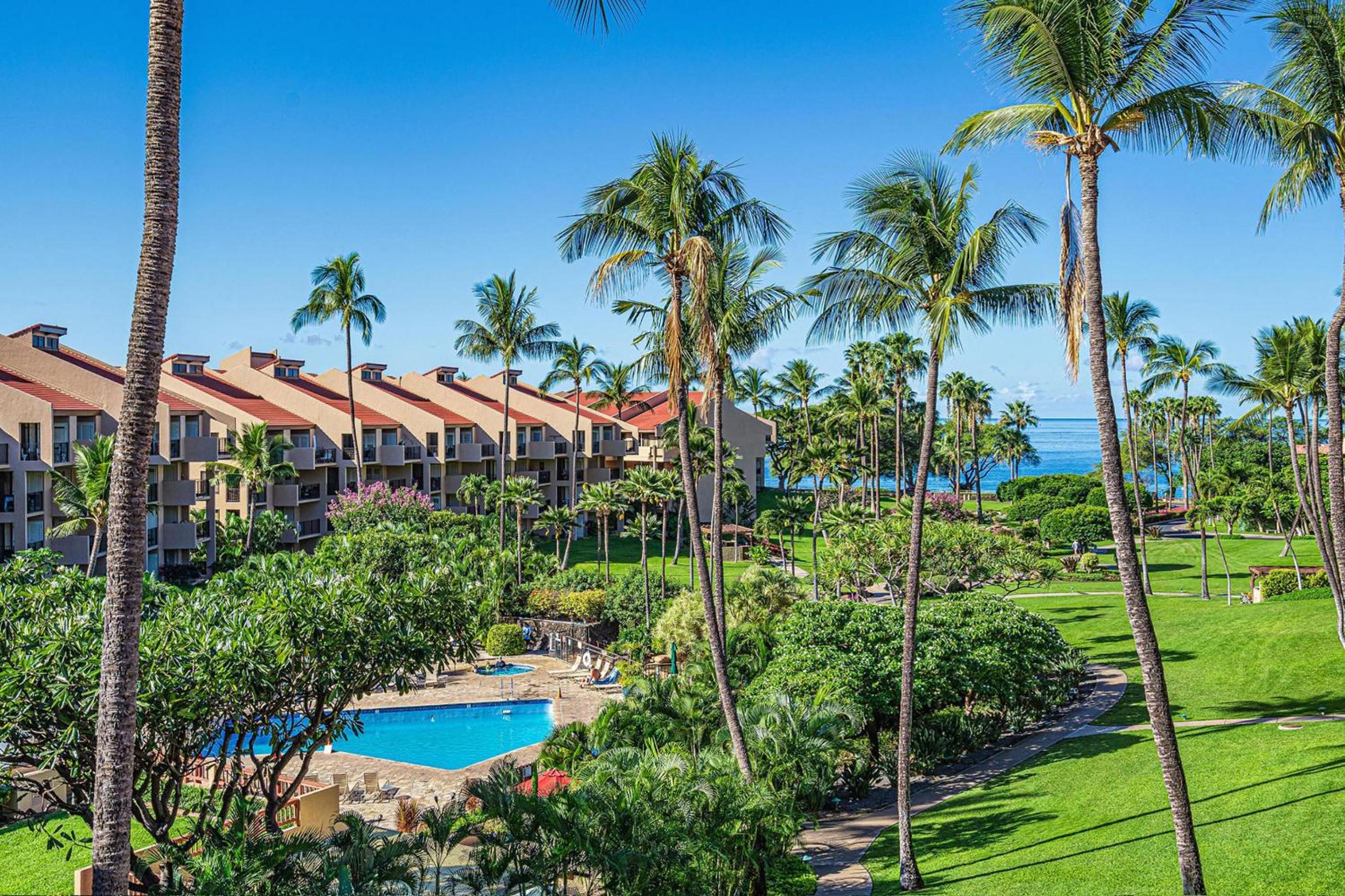 Discover Kamaole Sands 5-414: Penthouse Perfection w/Split AC, Ocean View, Wi-Fi
