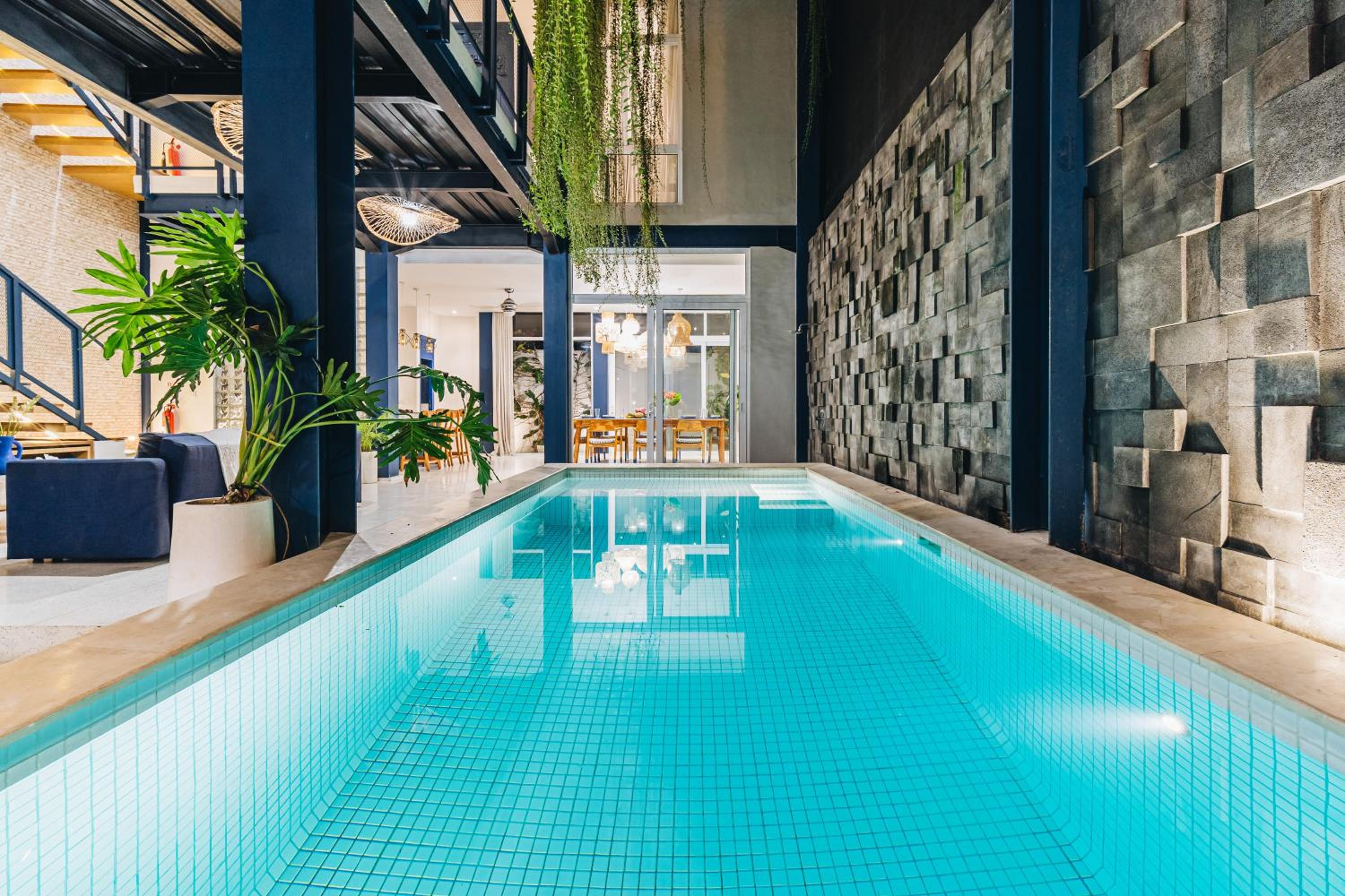 Omah Bleue - Designer 4 Bedrooms Villa in Canggu