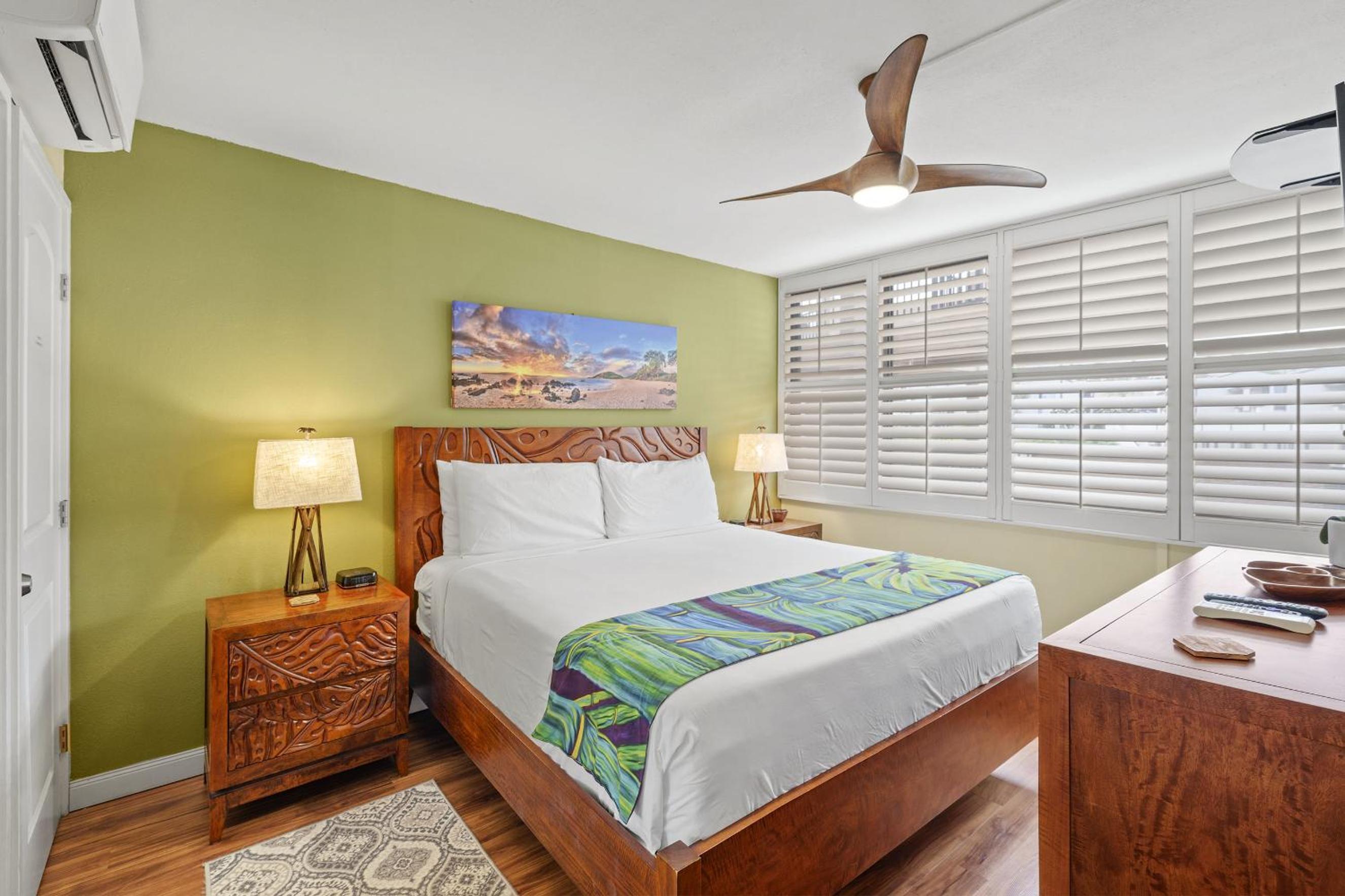 Kamaole Sands 10-307, Ocean View, Large Lanai, Twin Murphy Beds, Split-AC, Wi-Fi